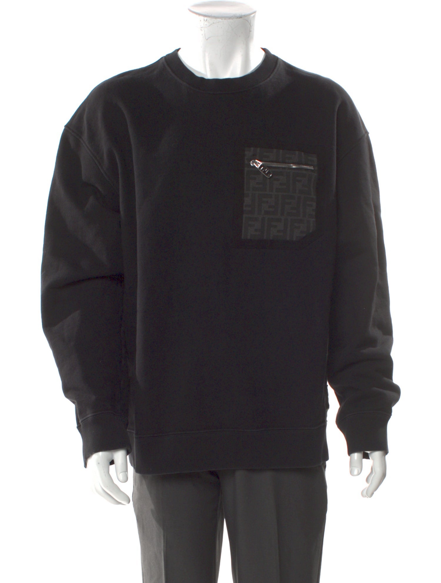 Fendi Zucca FF Logo Graphic Print Sweatshirt