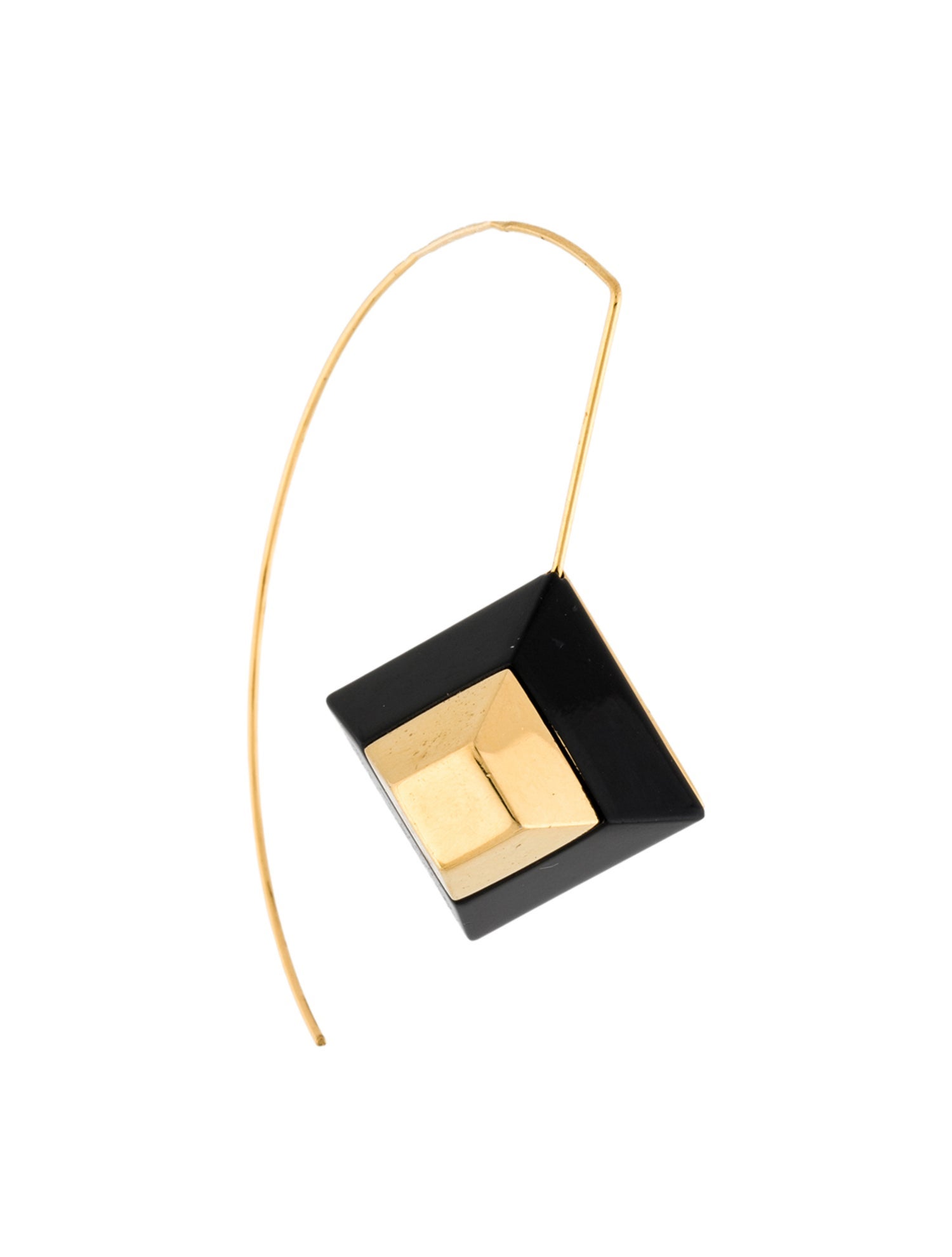 Fendi Enamel Single Hoop Earring