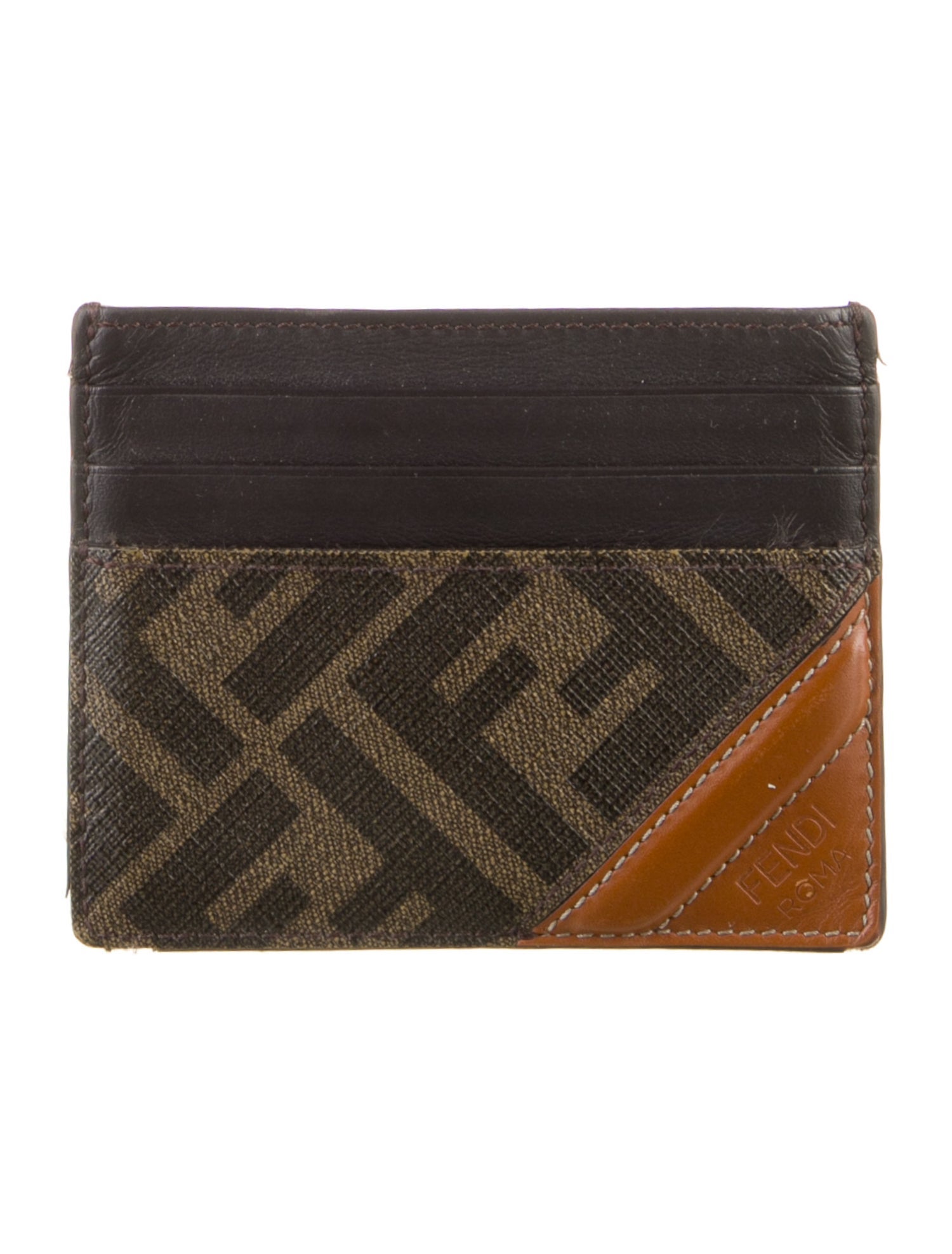 Fendi 2021 Zucca FF Logo Card Holder