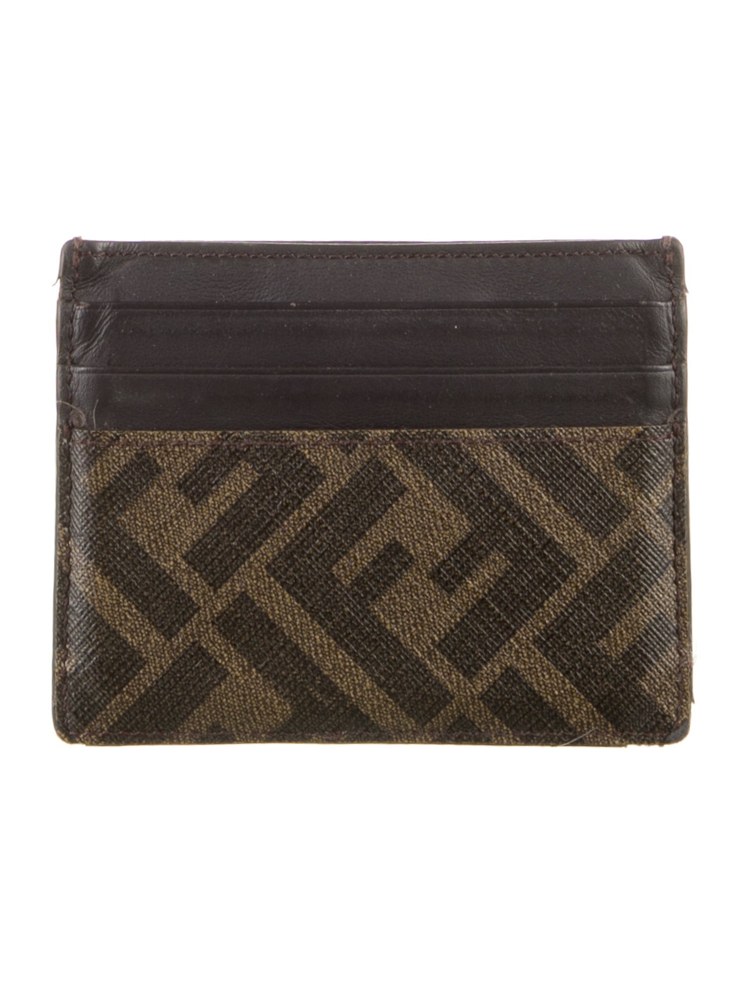 Fendi 2021 Zucca FF Logo Card Holder