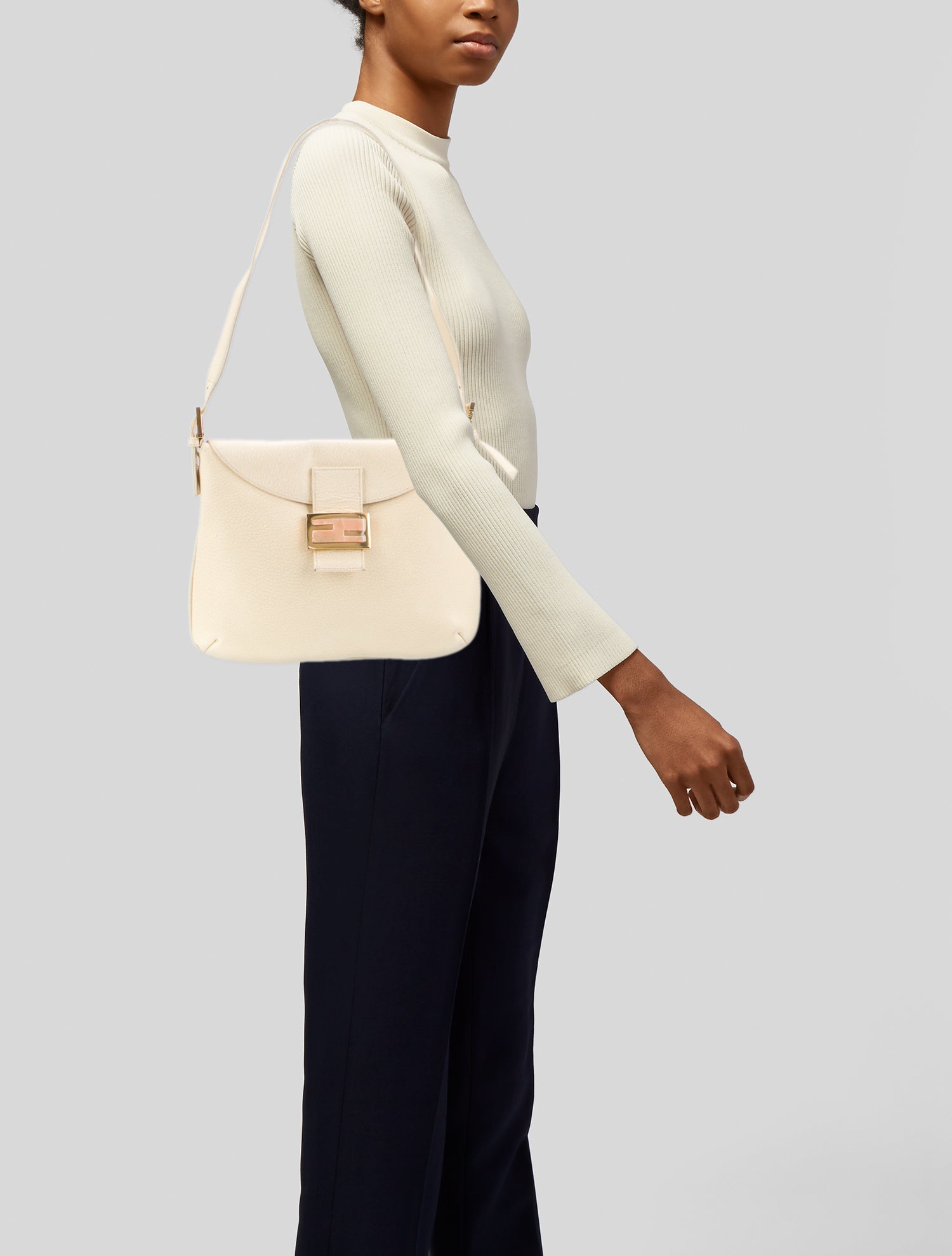 Fendi Web Shoulder Bag