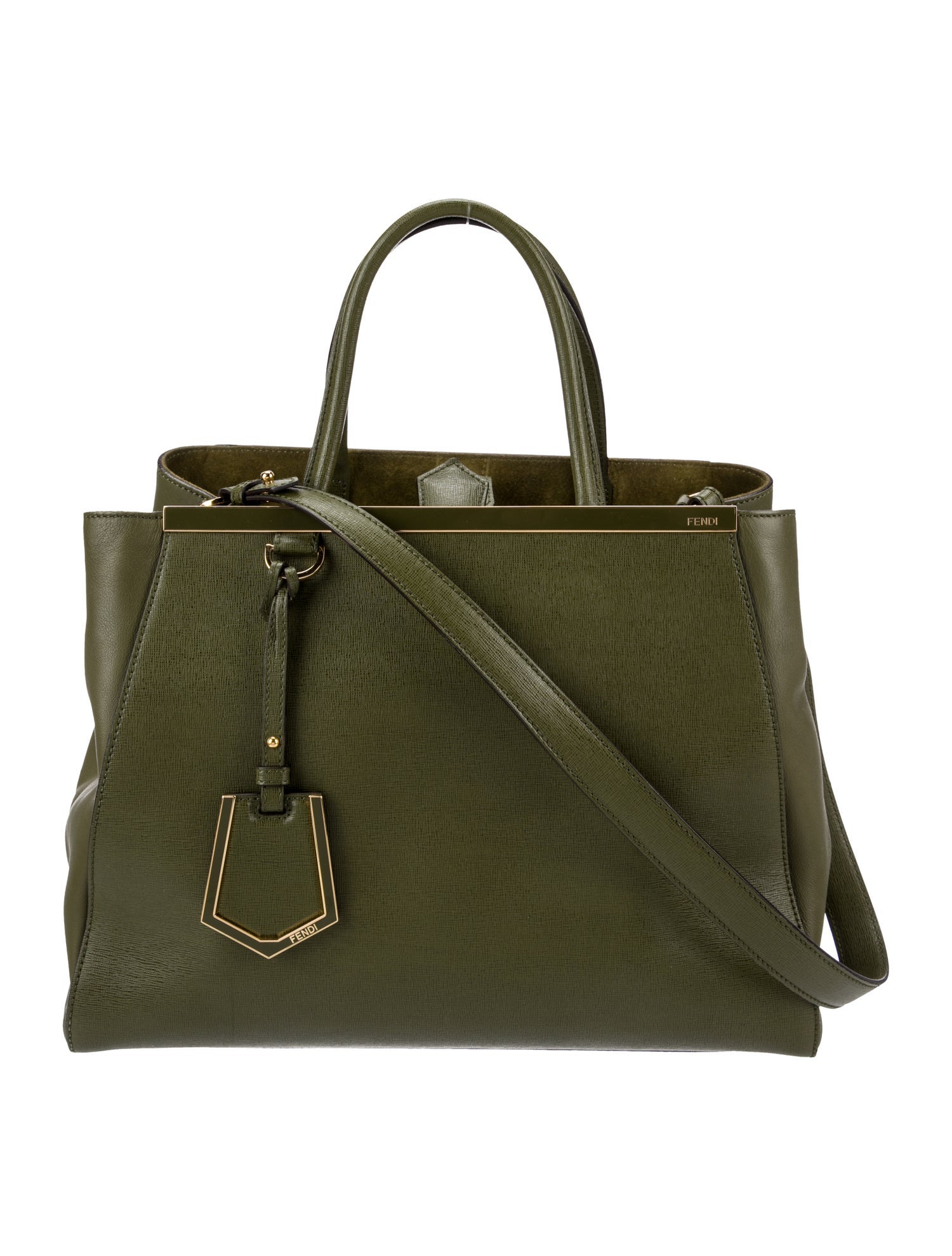 Franco Parmeggiani Franco Parmeggiani Embossed Leather Handle Bag