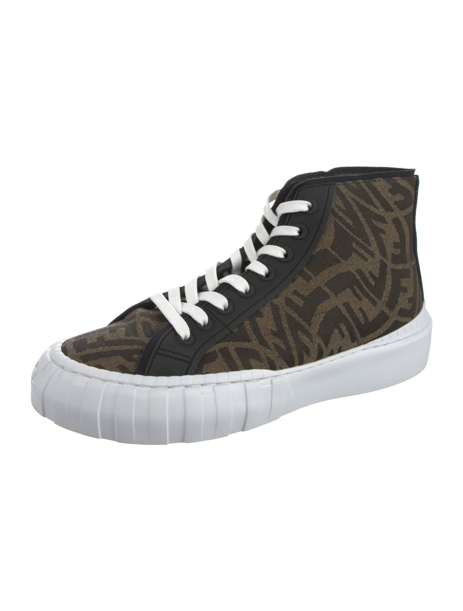 Fendi Zucca FF Logo Canvas Sneakers