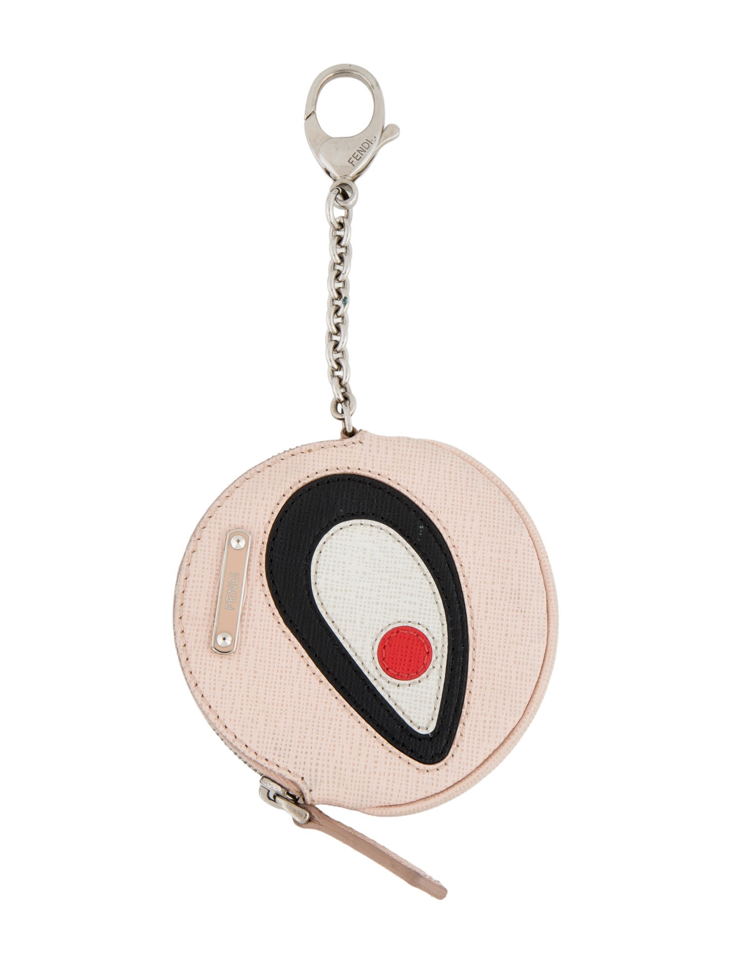 Fendi Monster Eye Round Coin Purse Keychain