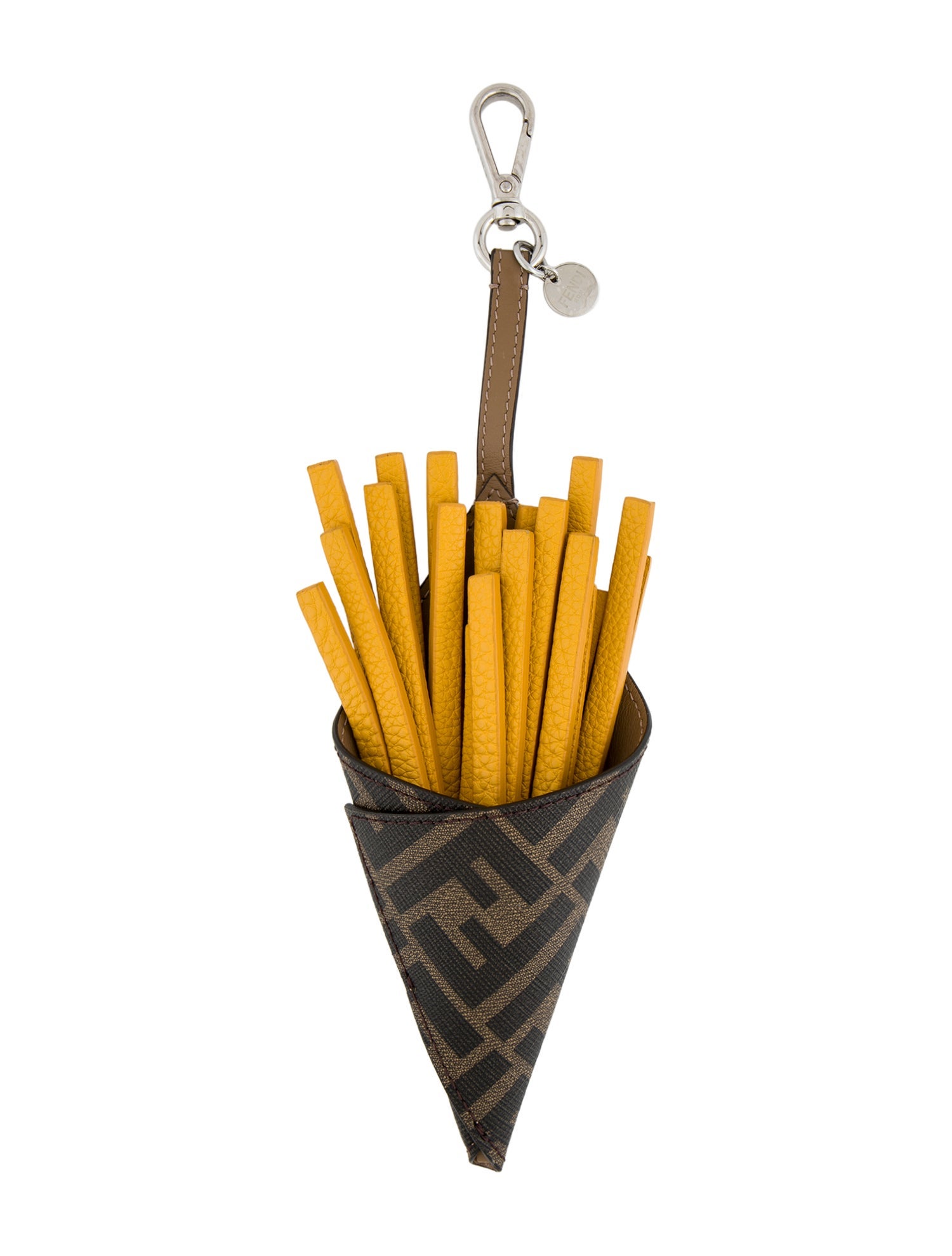 Fendi Leather Fendilicious Cone Of French Fries Charm