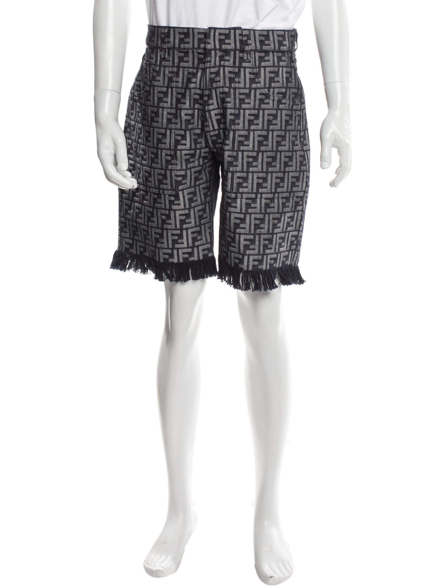 Fendi Zucca FF Logo Jogger Shorts w/ Tags