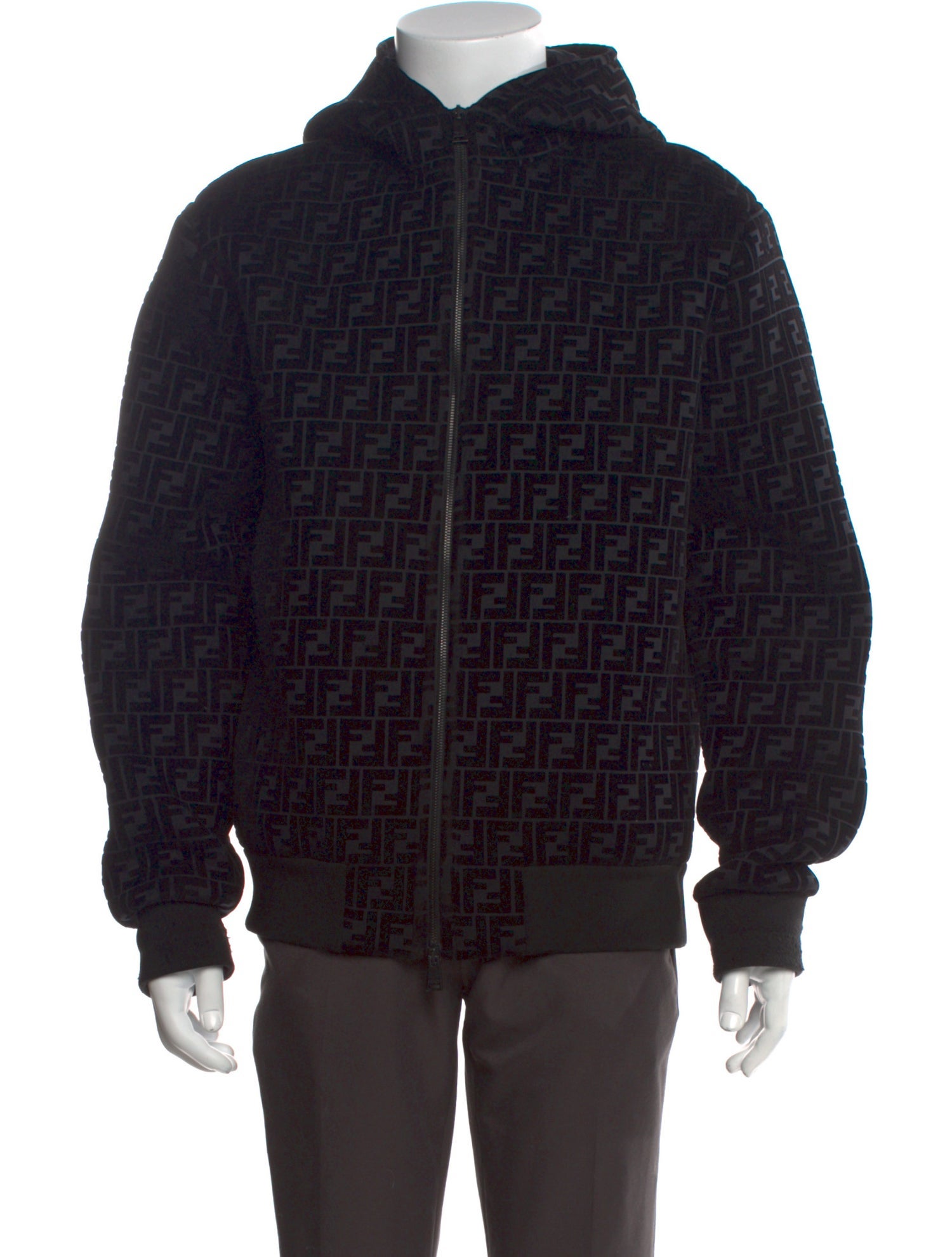 Fendi Zucca FF Logo Printed Hoodie