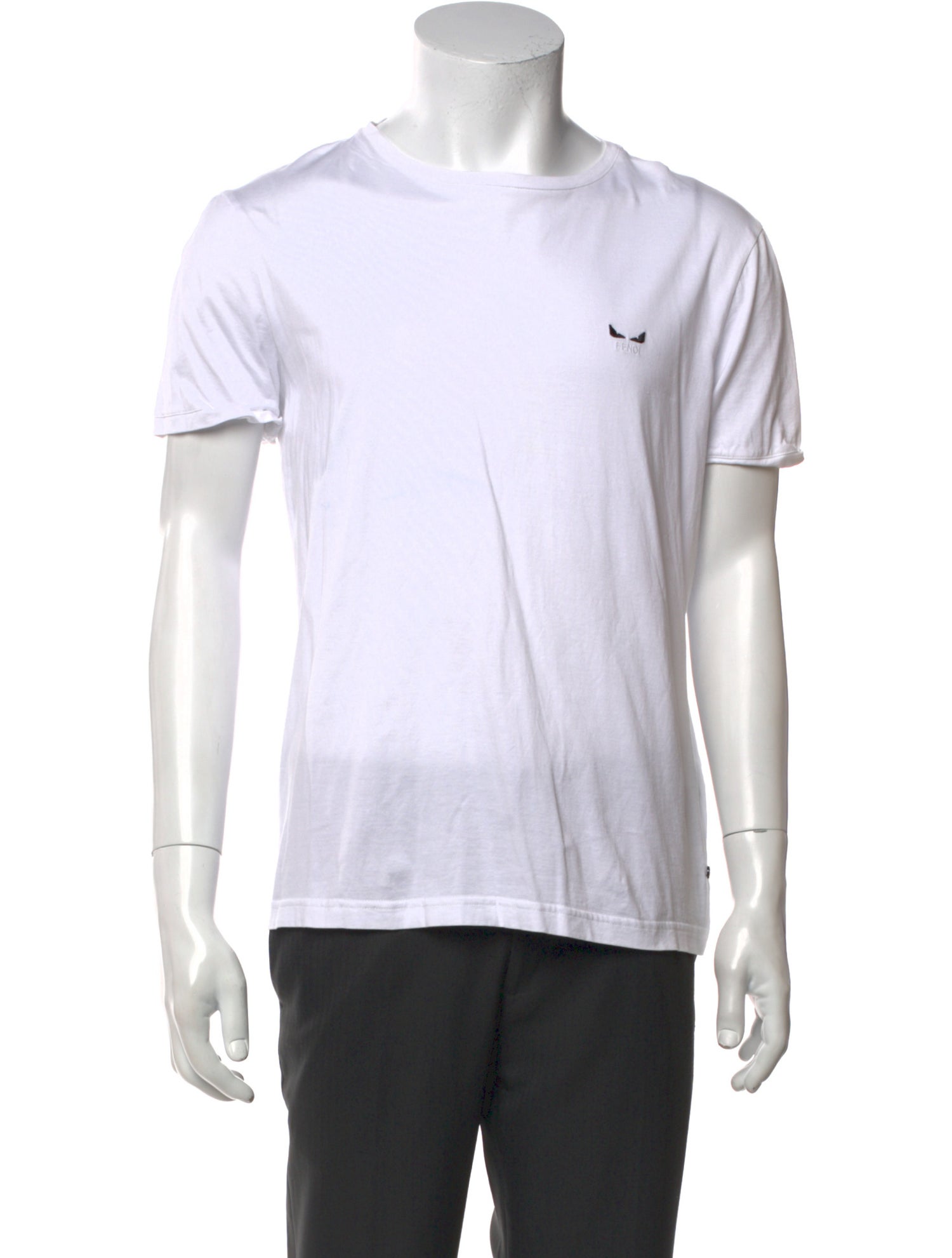 Fendi Monsters Motif Crew Neck T-Shirt