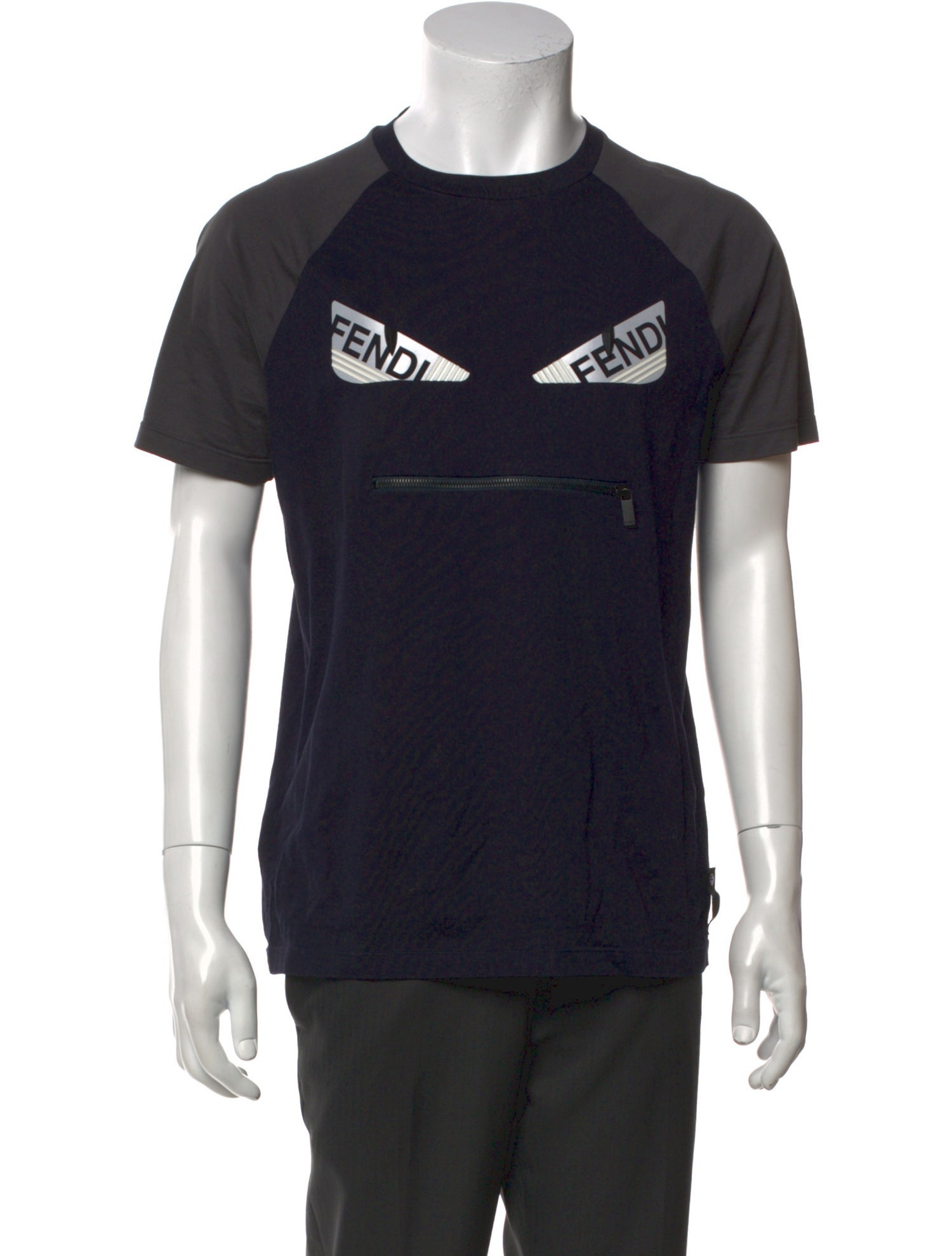 Fendi Monsters Motif Short Sleeve Shirt