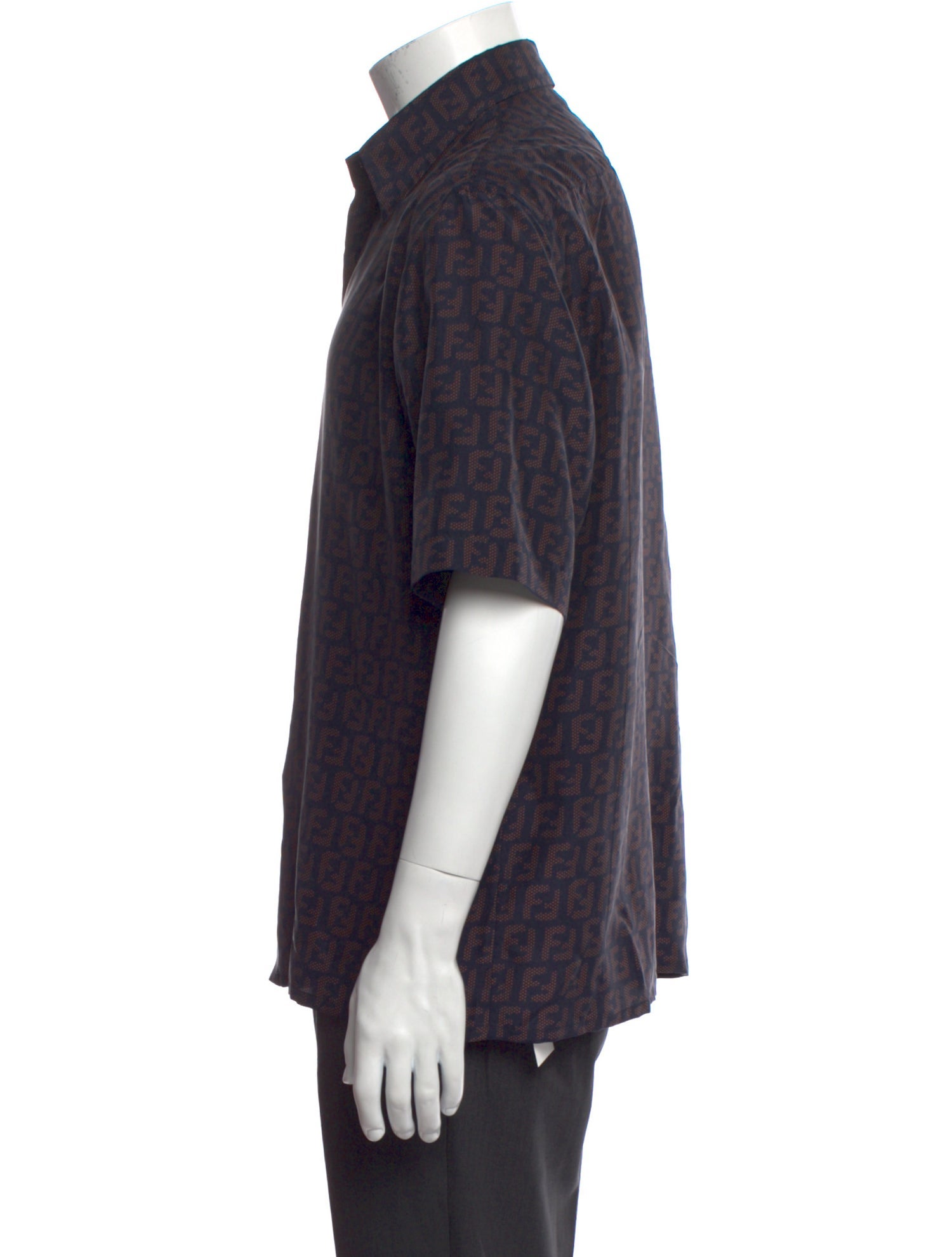 Fendi Zucca FF Logo Silk Shirt