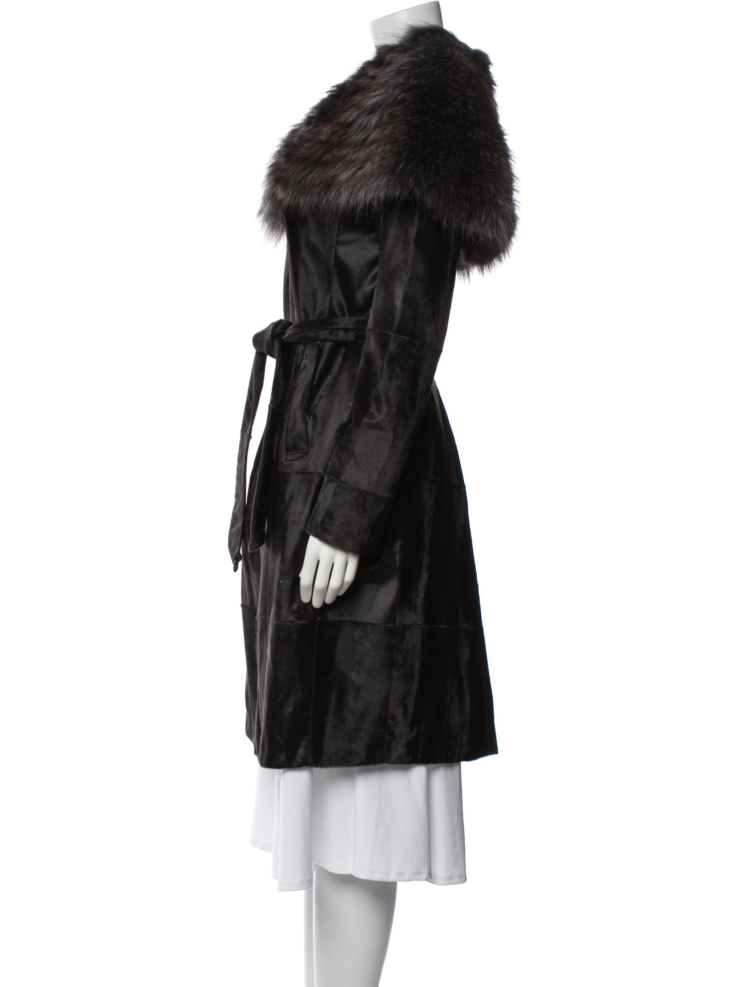 Fendi Vintage Late 2000's - Early 2010's Faux Fur Coat