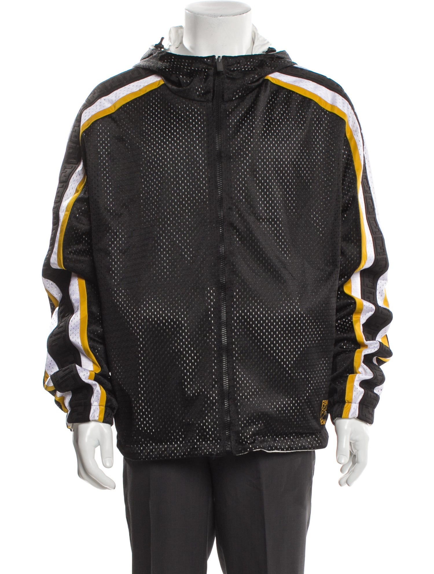 Fendi Striped Moto Jacket