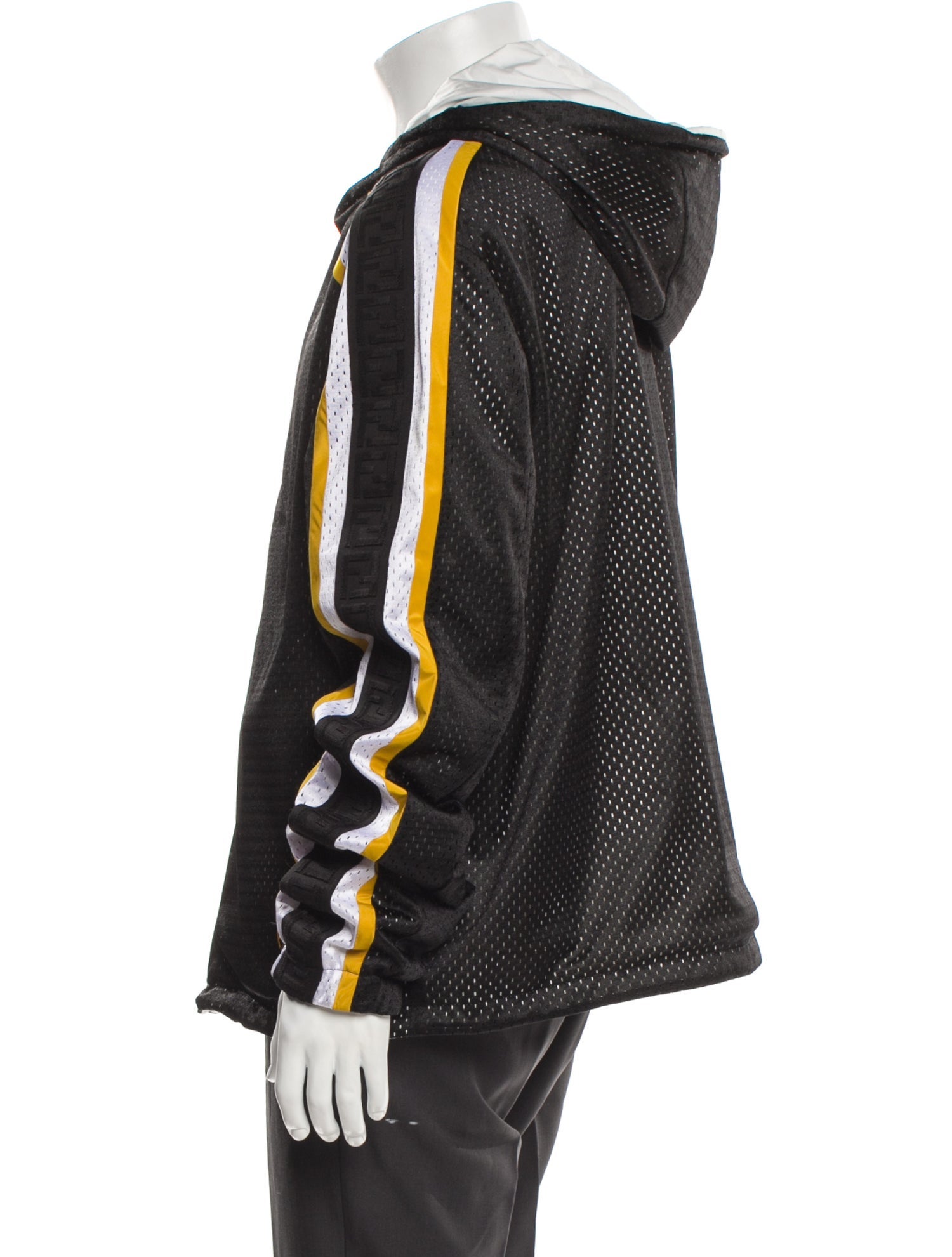 Fendi Striped Moto Jacket