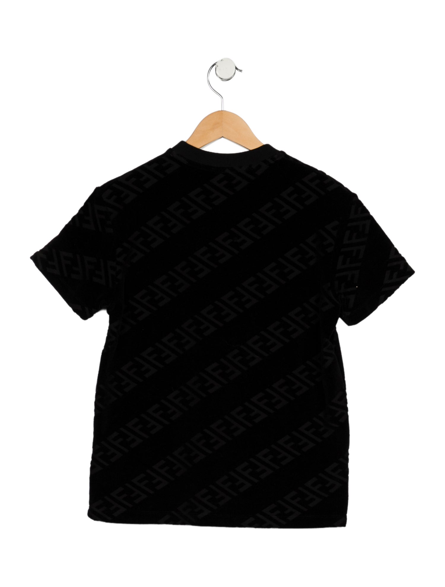 Fendi Kids Cotton Tee black t shirt size 12 a hand wash only