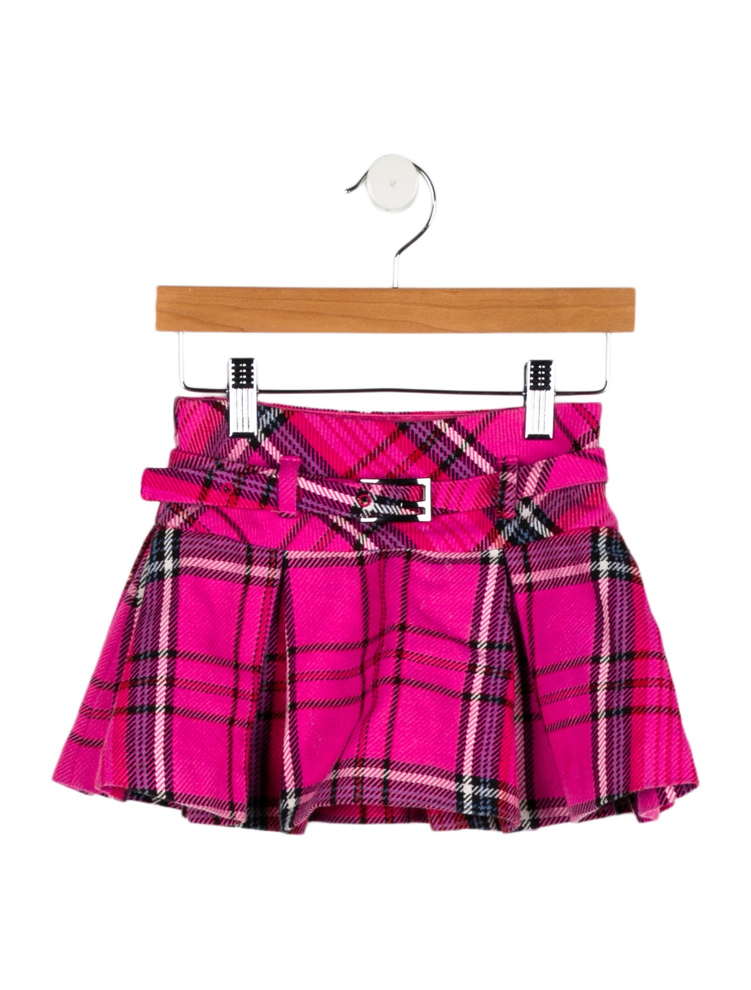 Fendi Girls' Plaid Skirt