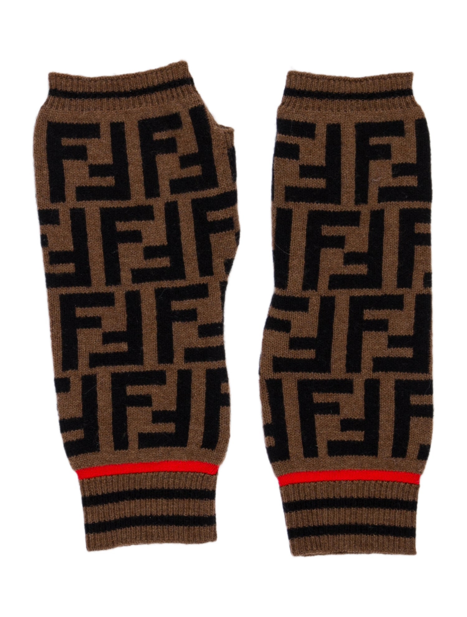 Fendi FF Zucca Gloves