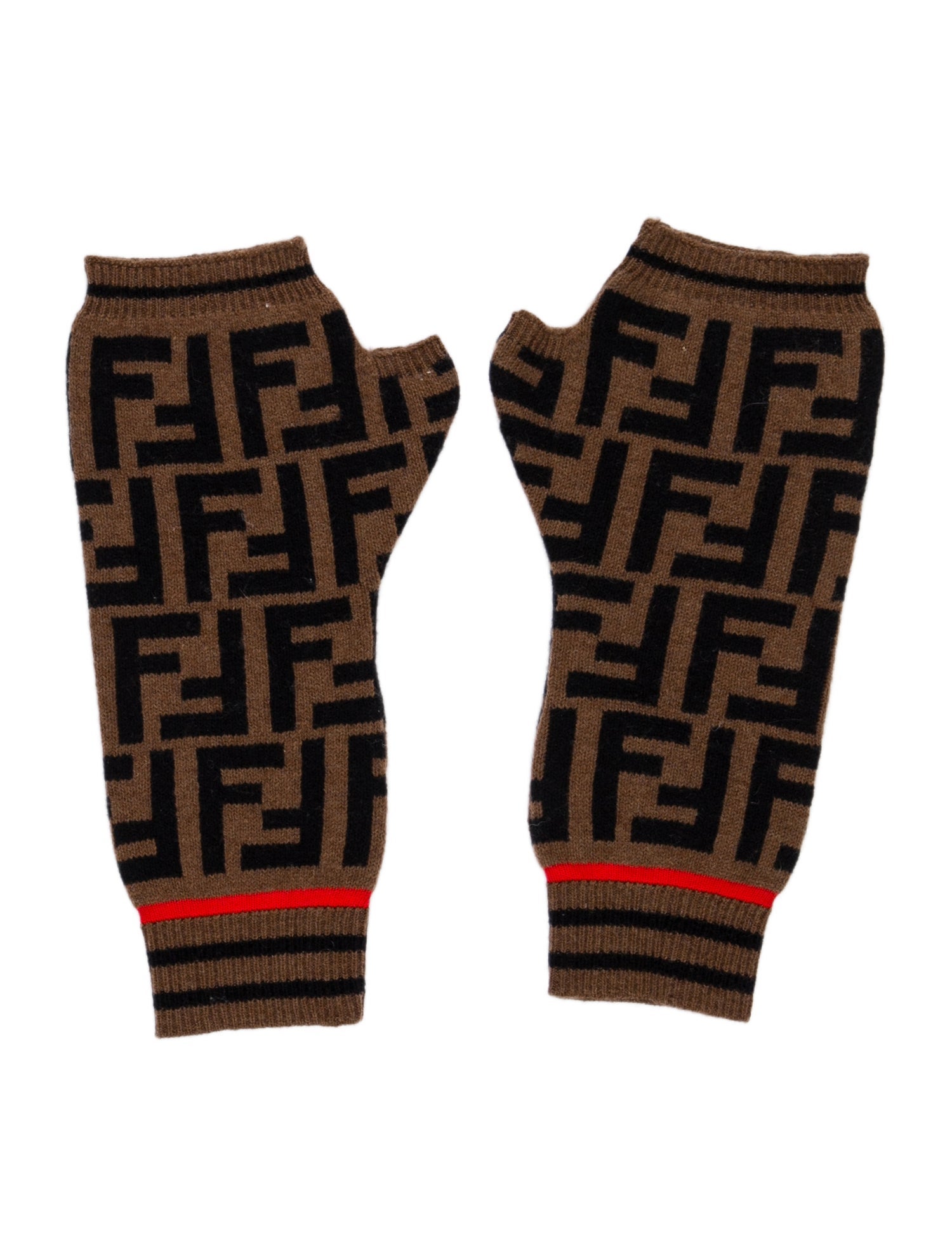 Fendi FF Zucca Gloves