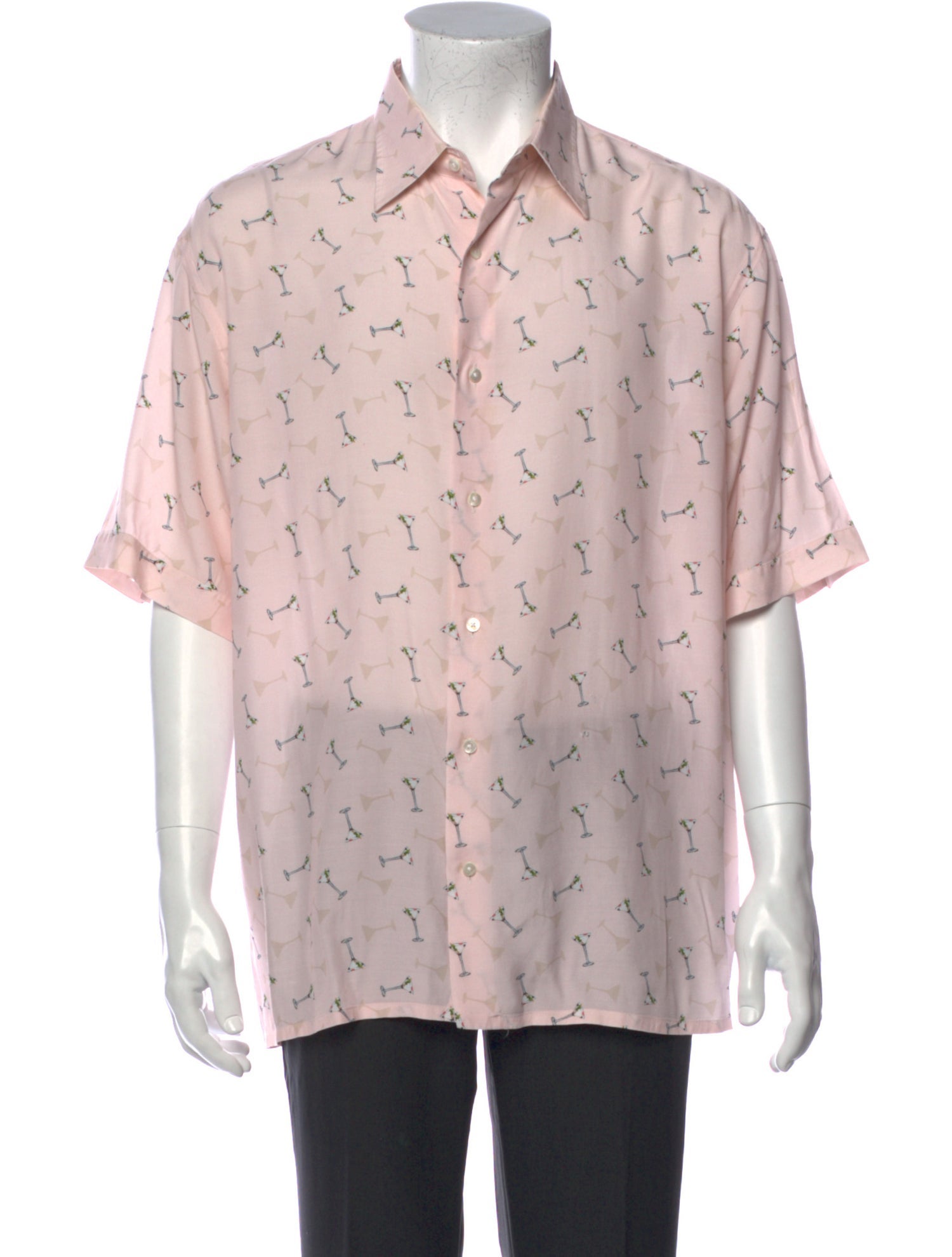 Fendi Printed Three-Quarter Sleeve Shirt