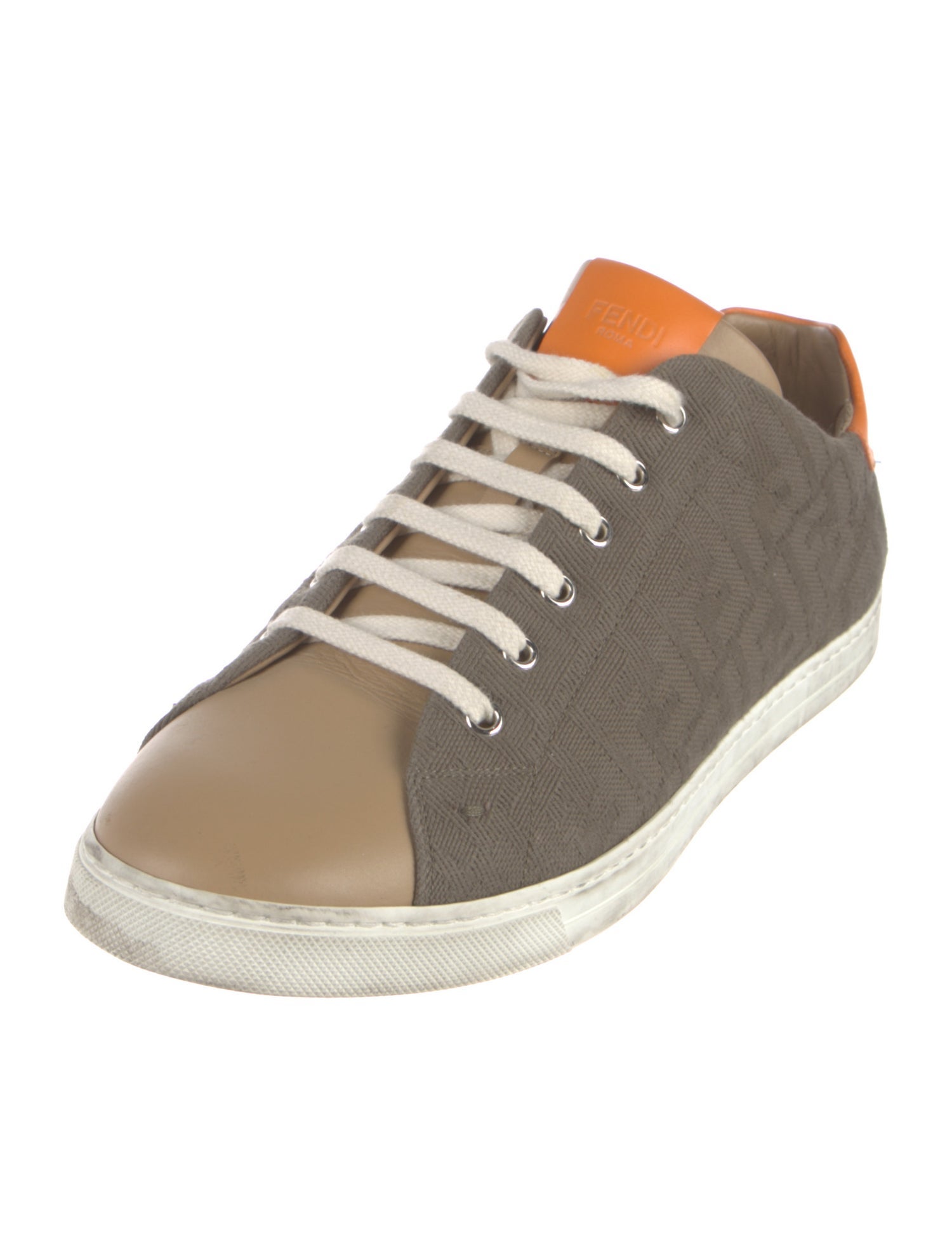 Fendi Zucca FF Logo Canvas Sneakers
