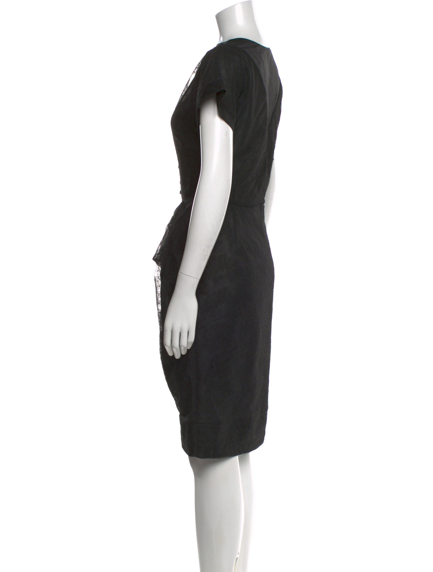 Fendi Bateau Neckline Knee-Length Dress