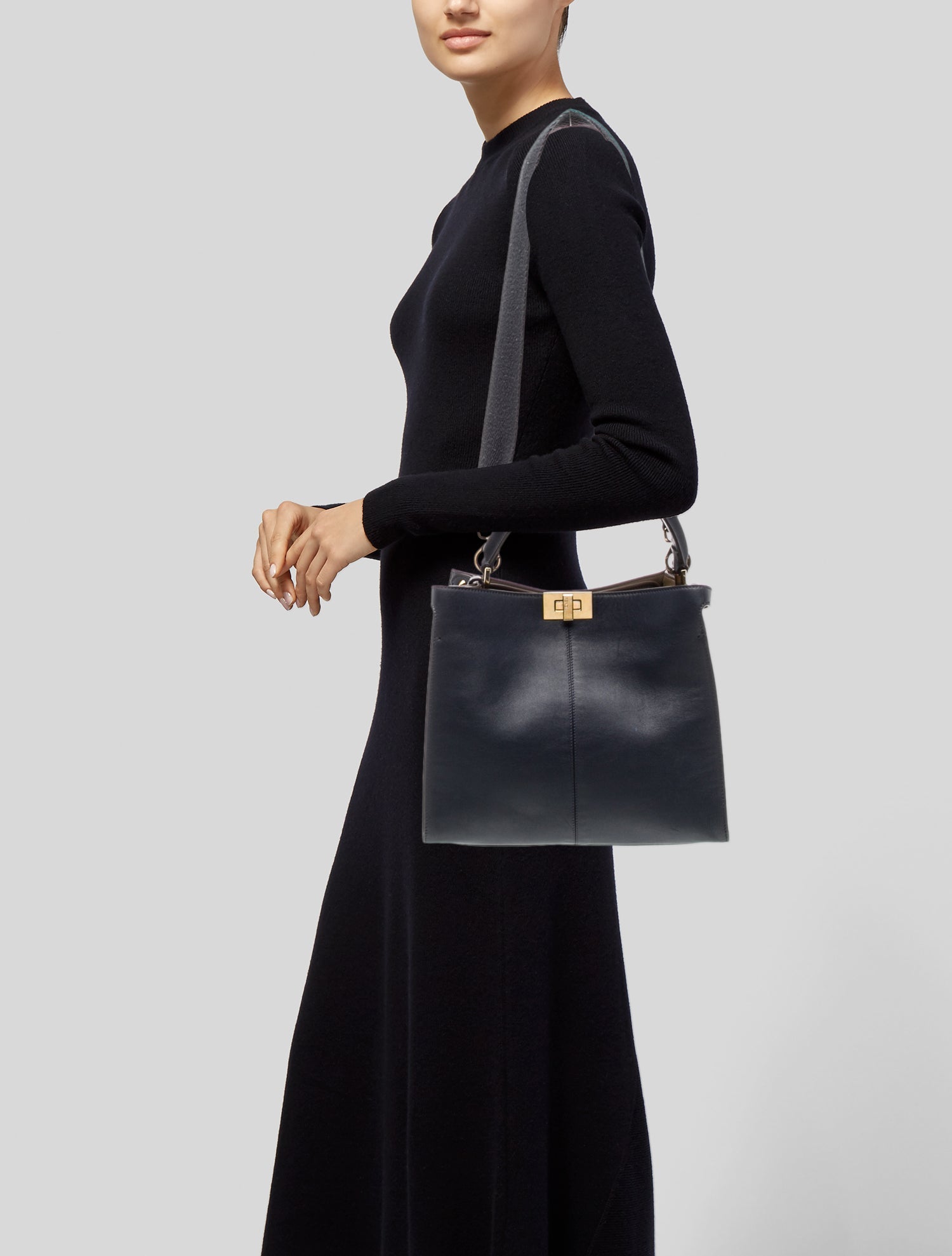 Fendi Leather Peekaboo X-Lite Medium