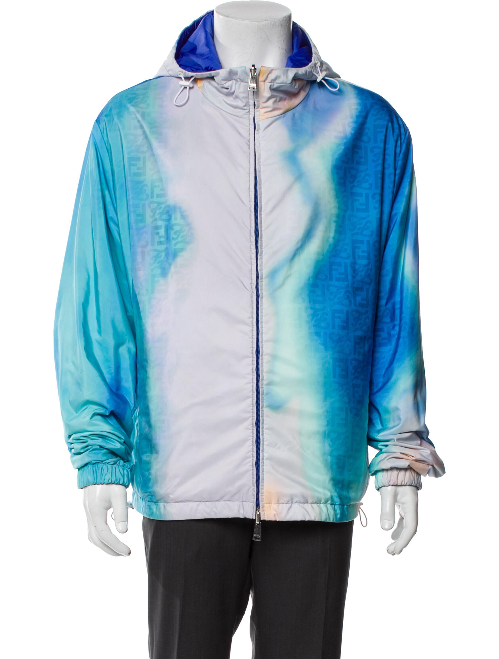 Fendi Colorblock Pattern Windbreaker