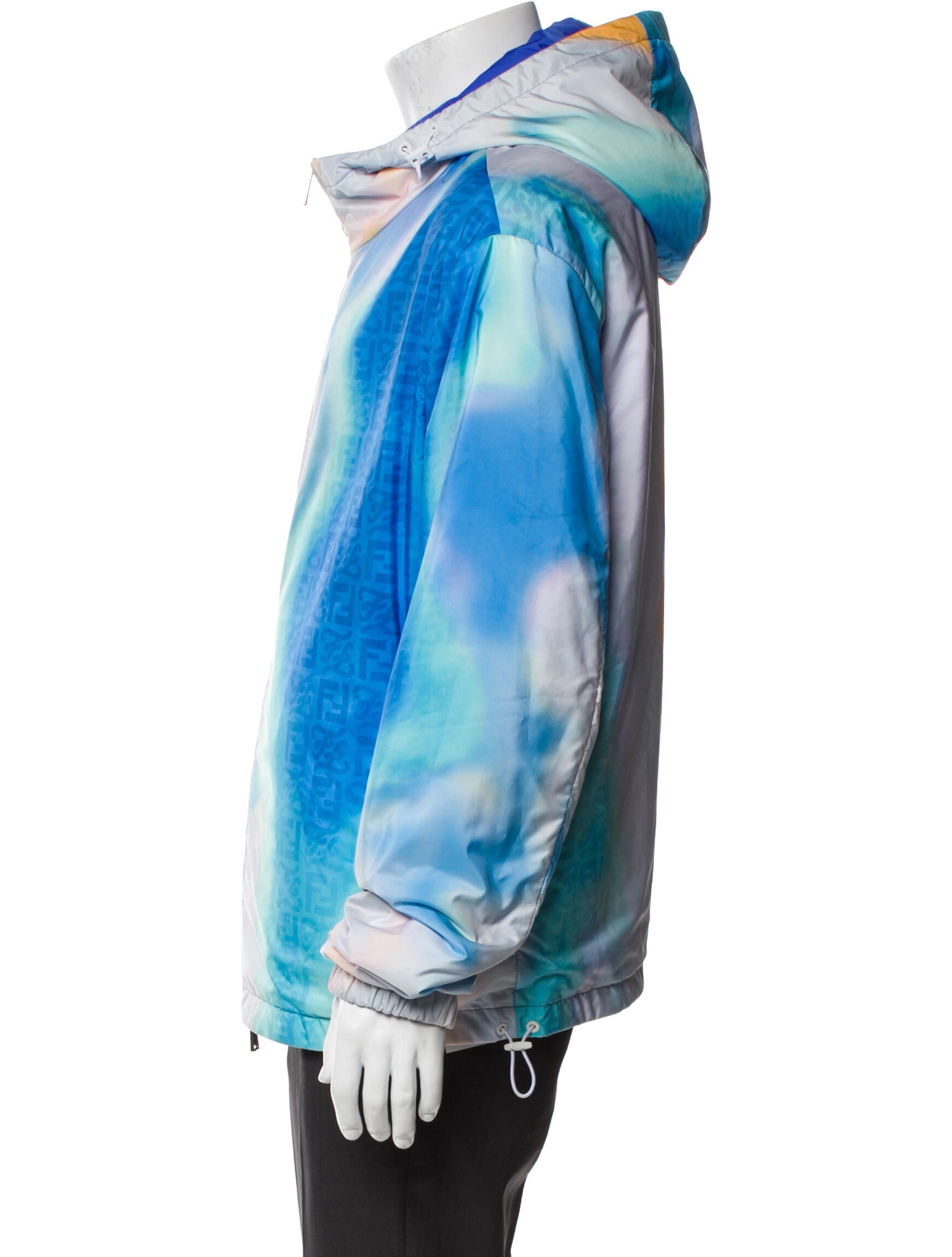 Fendi Colorblock Pattern Windbreaker