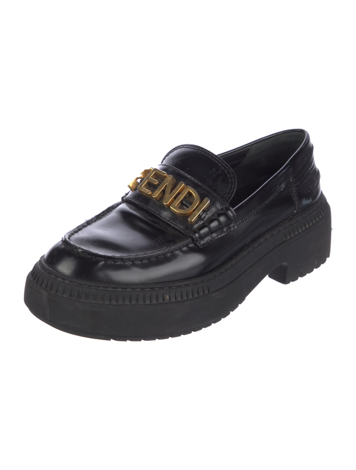 Fendi Fendi Fendigraphy Loafer Leather Mules