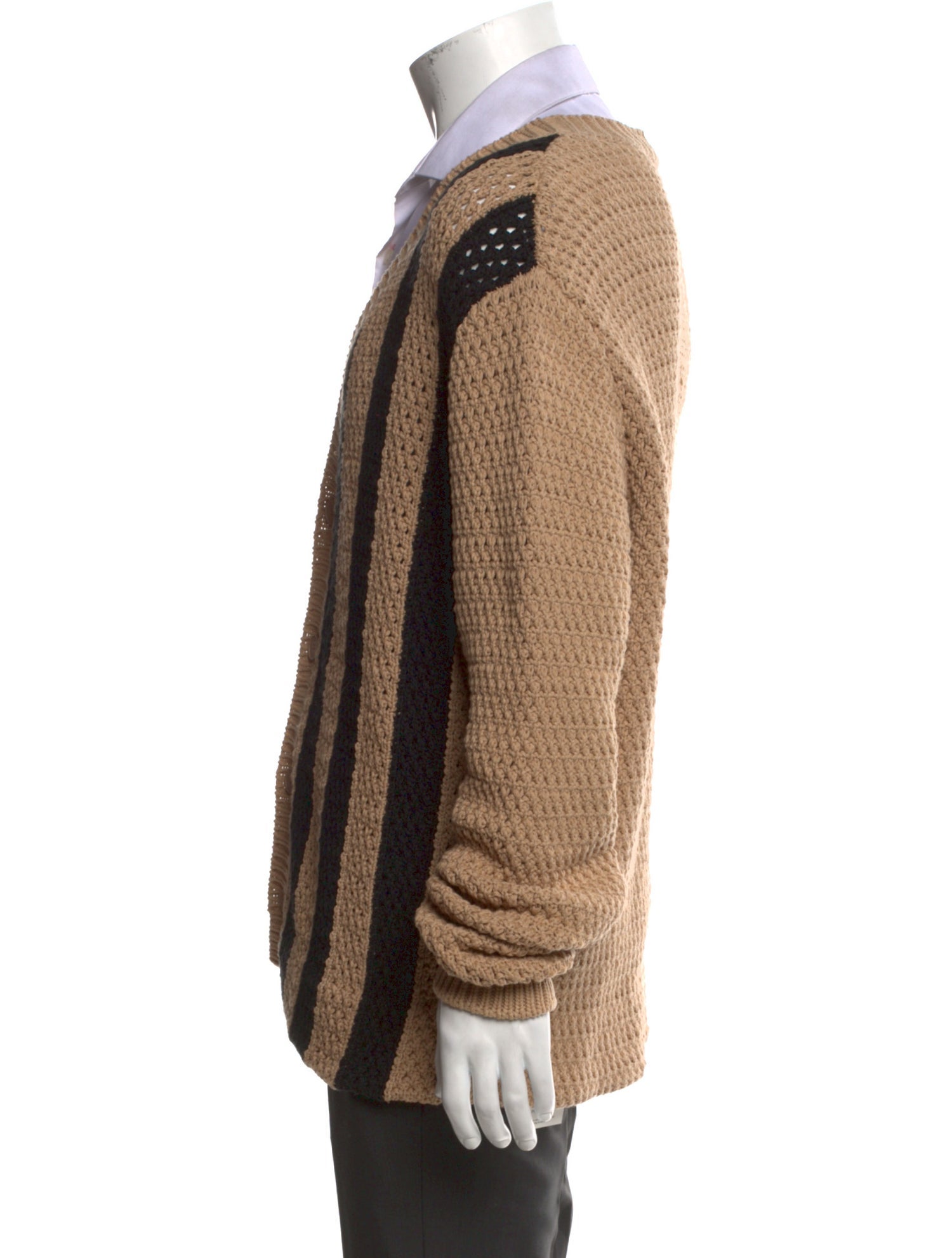 Fendi Striped V-Neck Cardigan w/ Tags