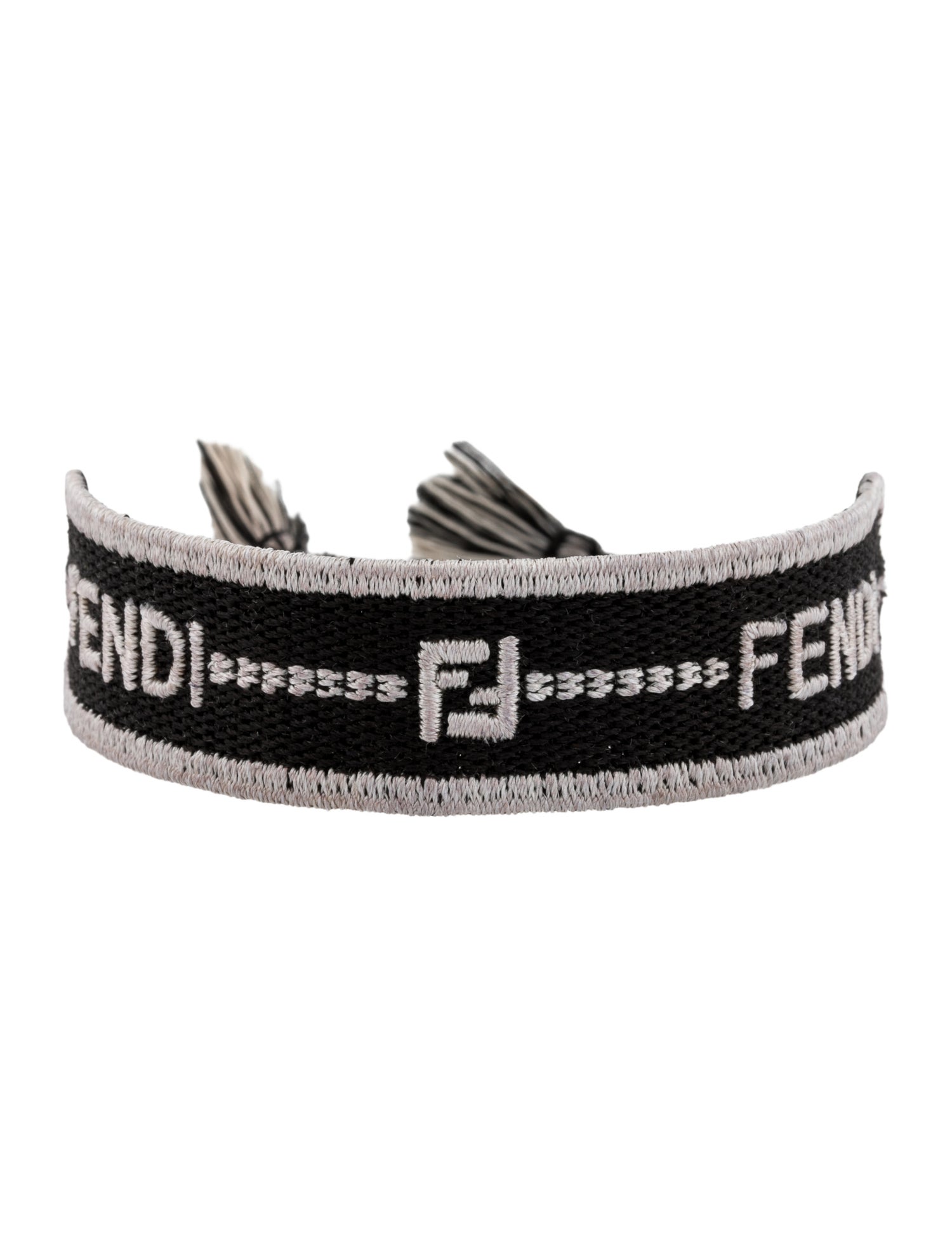 Fendi Threaded Monogram Wrap Bracelet