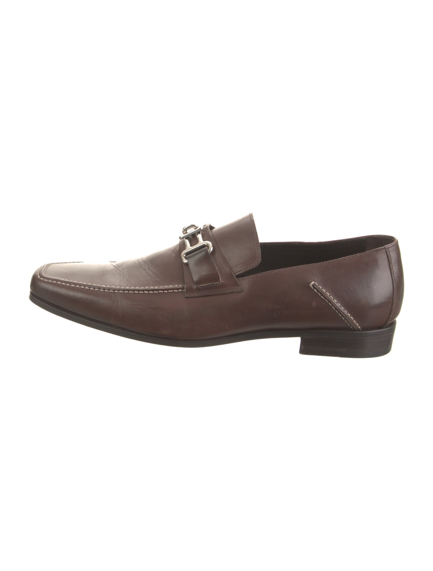 Fendi Leather Dress Loafers