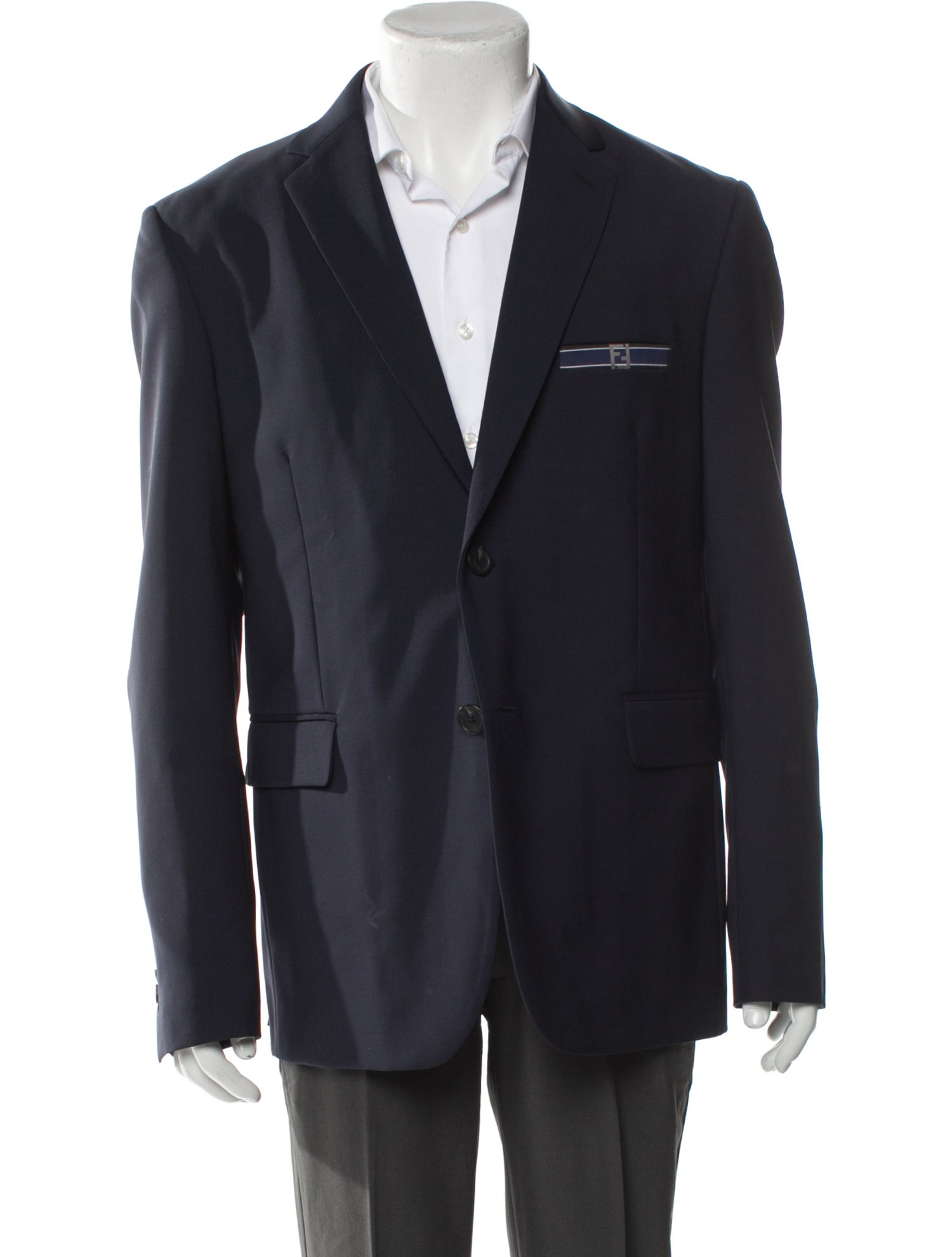 Fendi Zucca FF Logo Wool Blazer