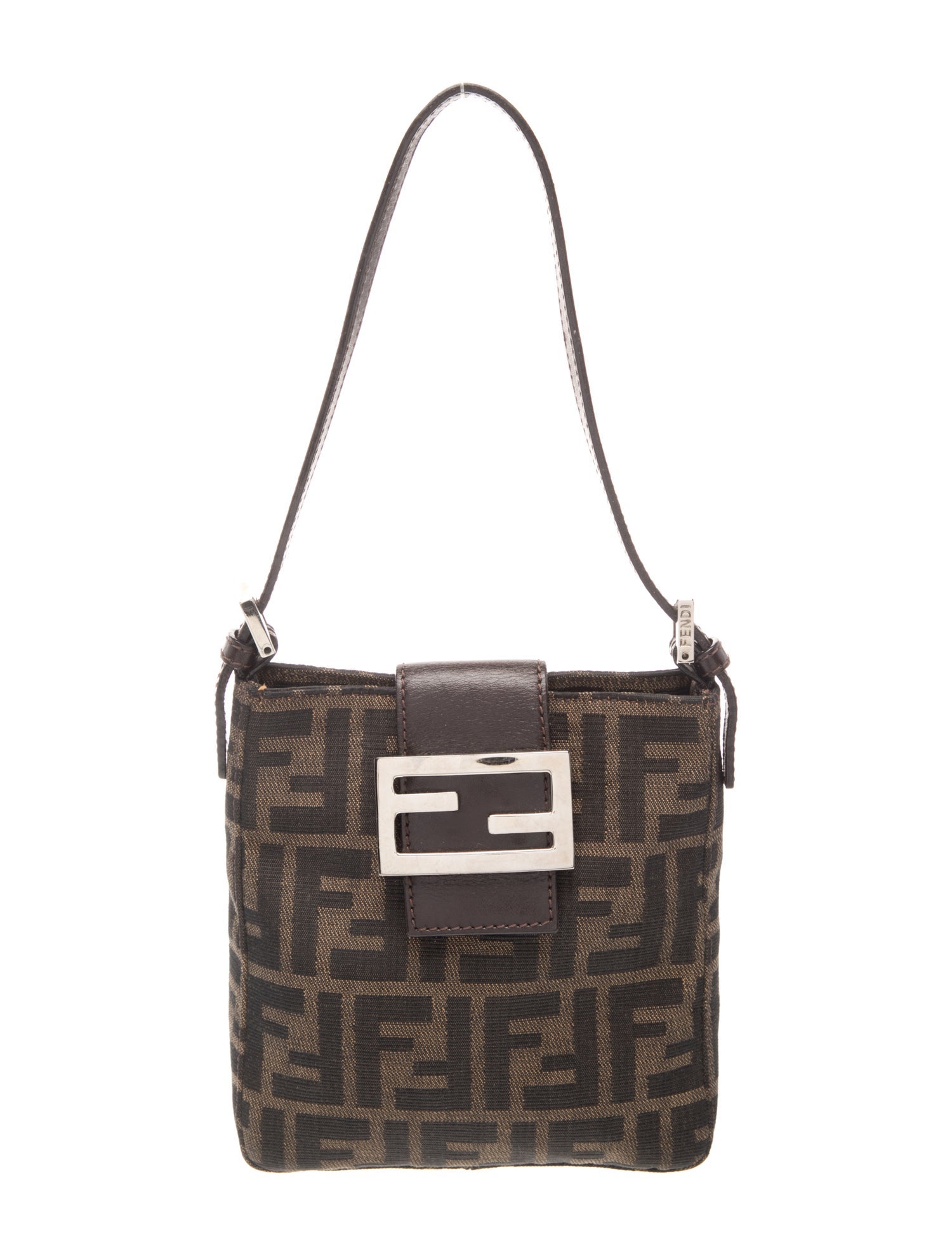 Fendi Zucca FF Messenger Bag Vintage