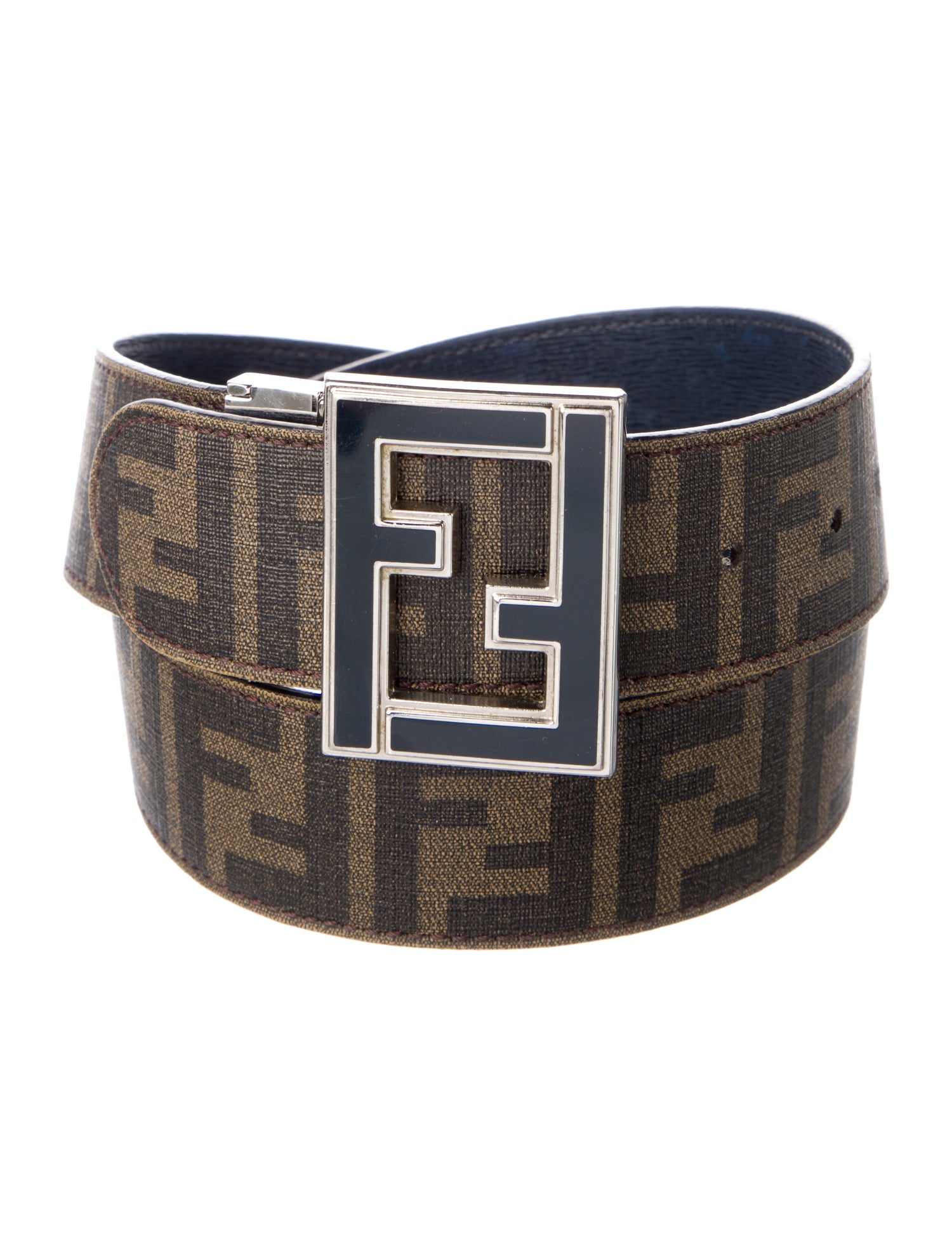 Fendi Zucca FF Logo Waist Belt