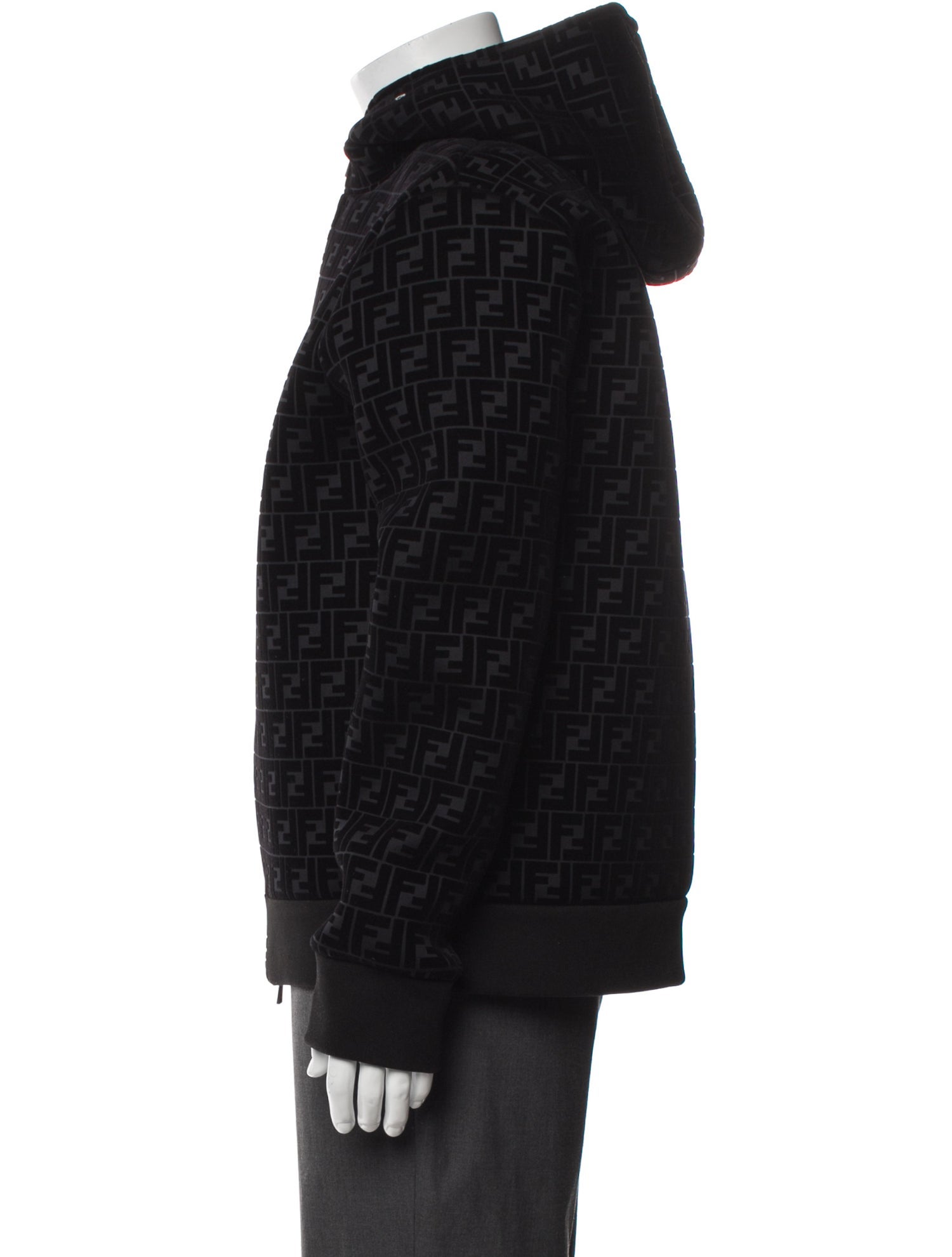 Fendi Zucca FF Logo Printed Puffer Coat