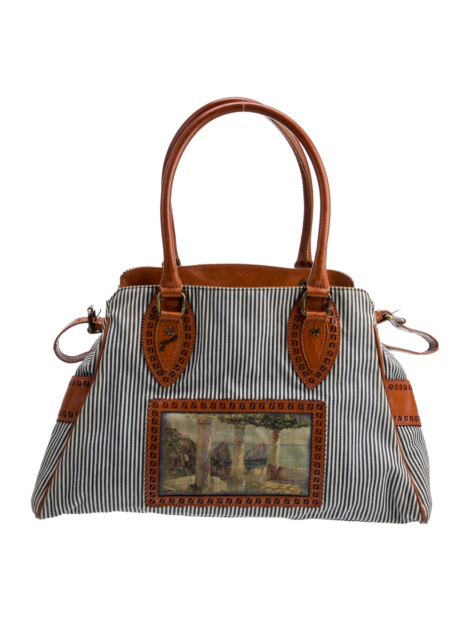 Fendi Leather Top Handle Bag