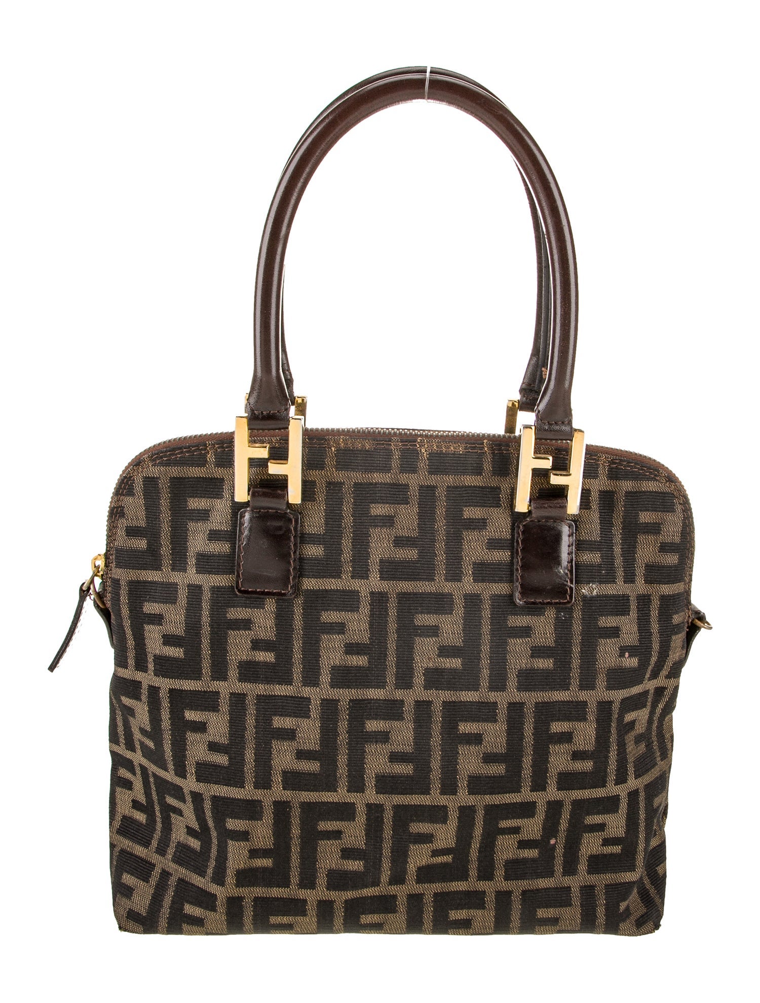 Fendi Zucca FF Top Handle Bag Vintage