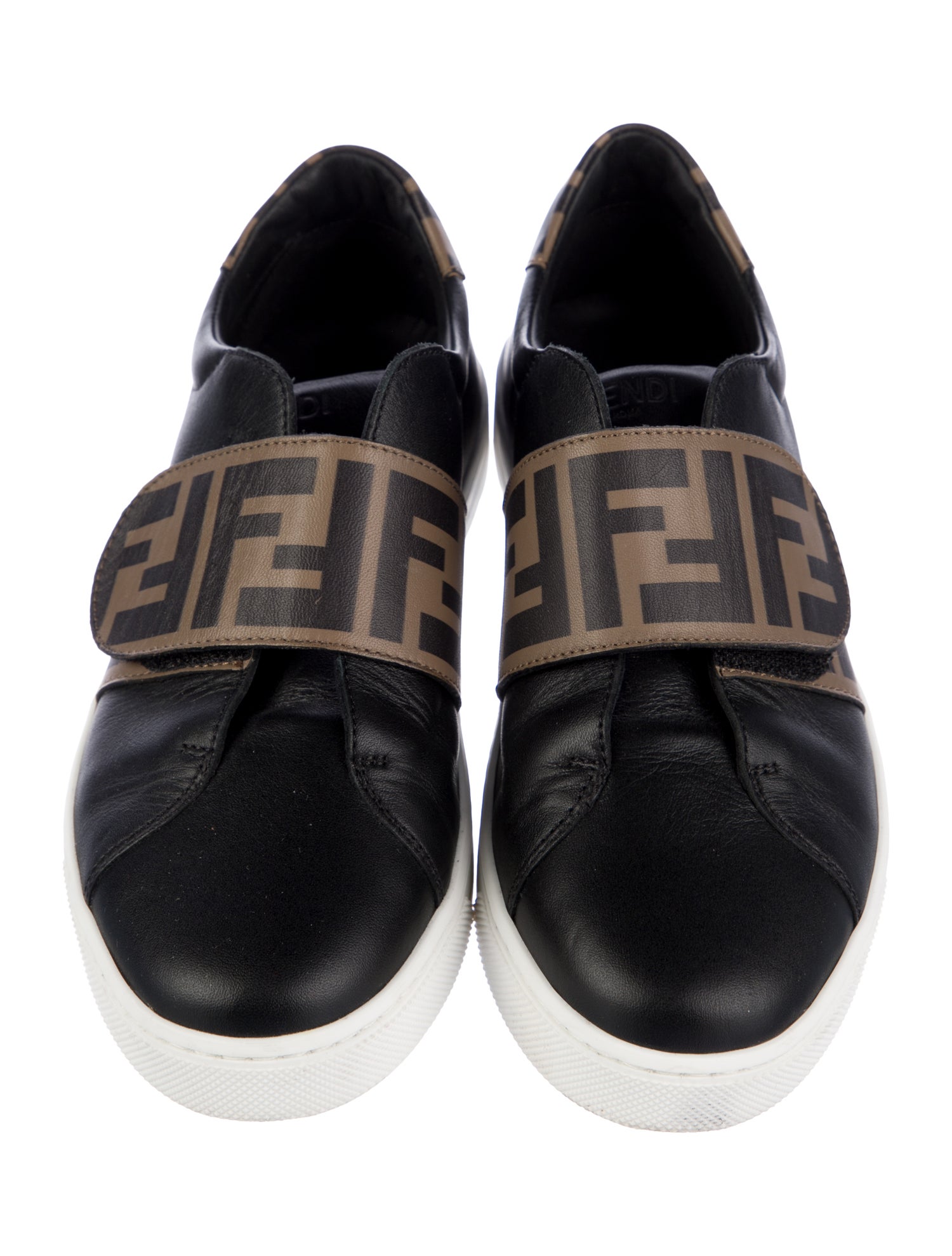 Fendi Leather Low-top Sneakers