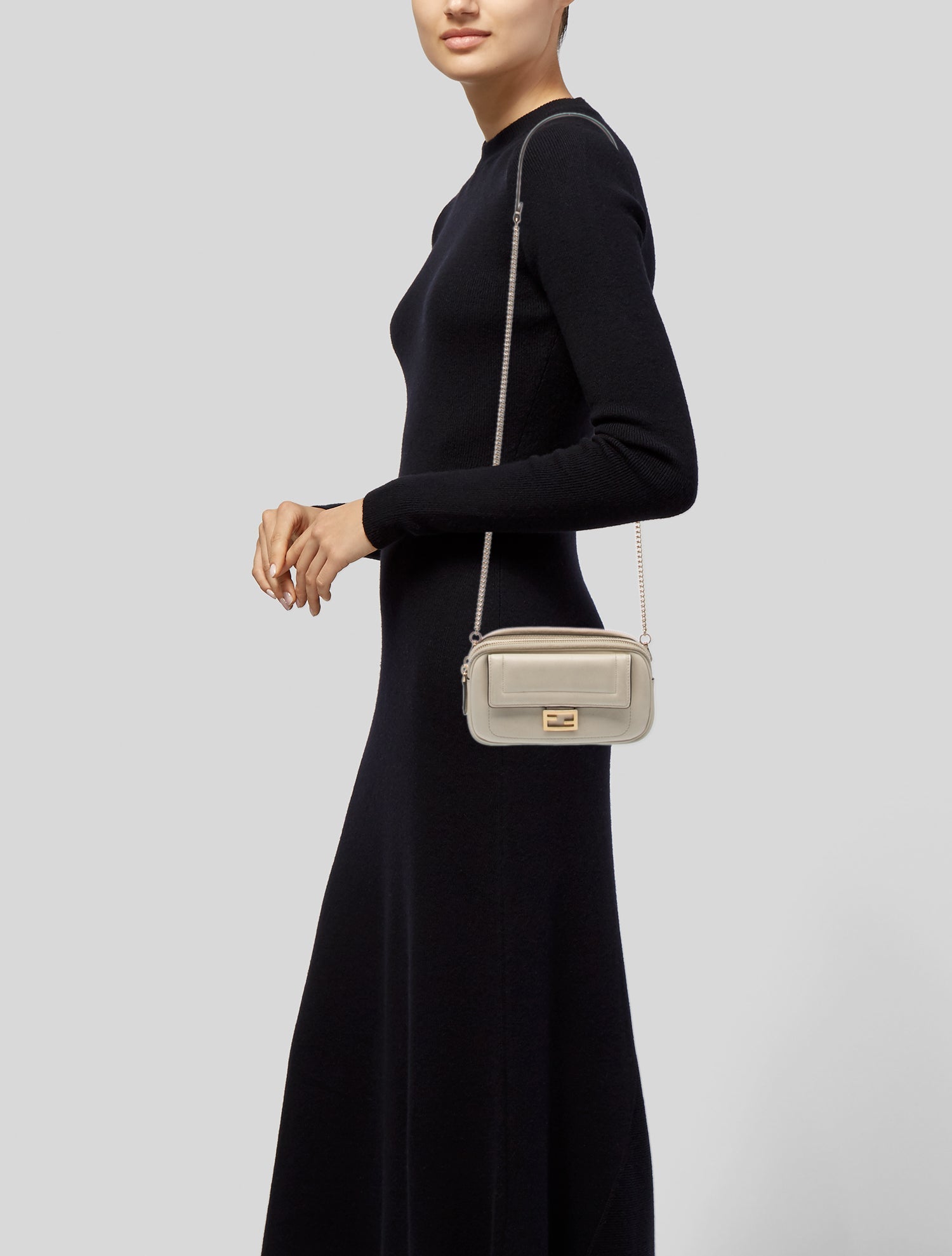 Fendi Leather Baguette