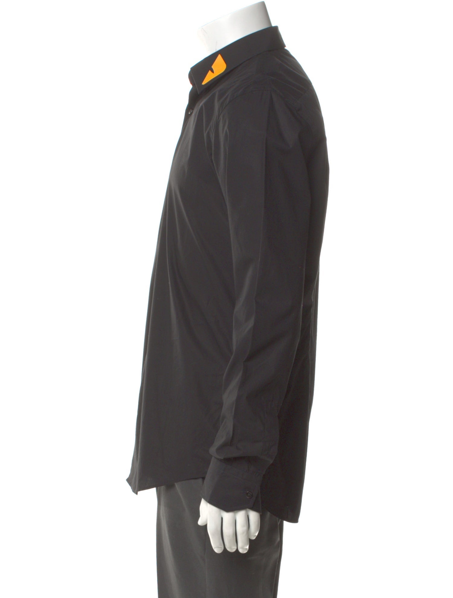 Fendi Monsters Motif Long Sleeve Dress Shirt