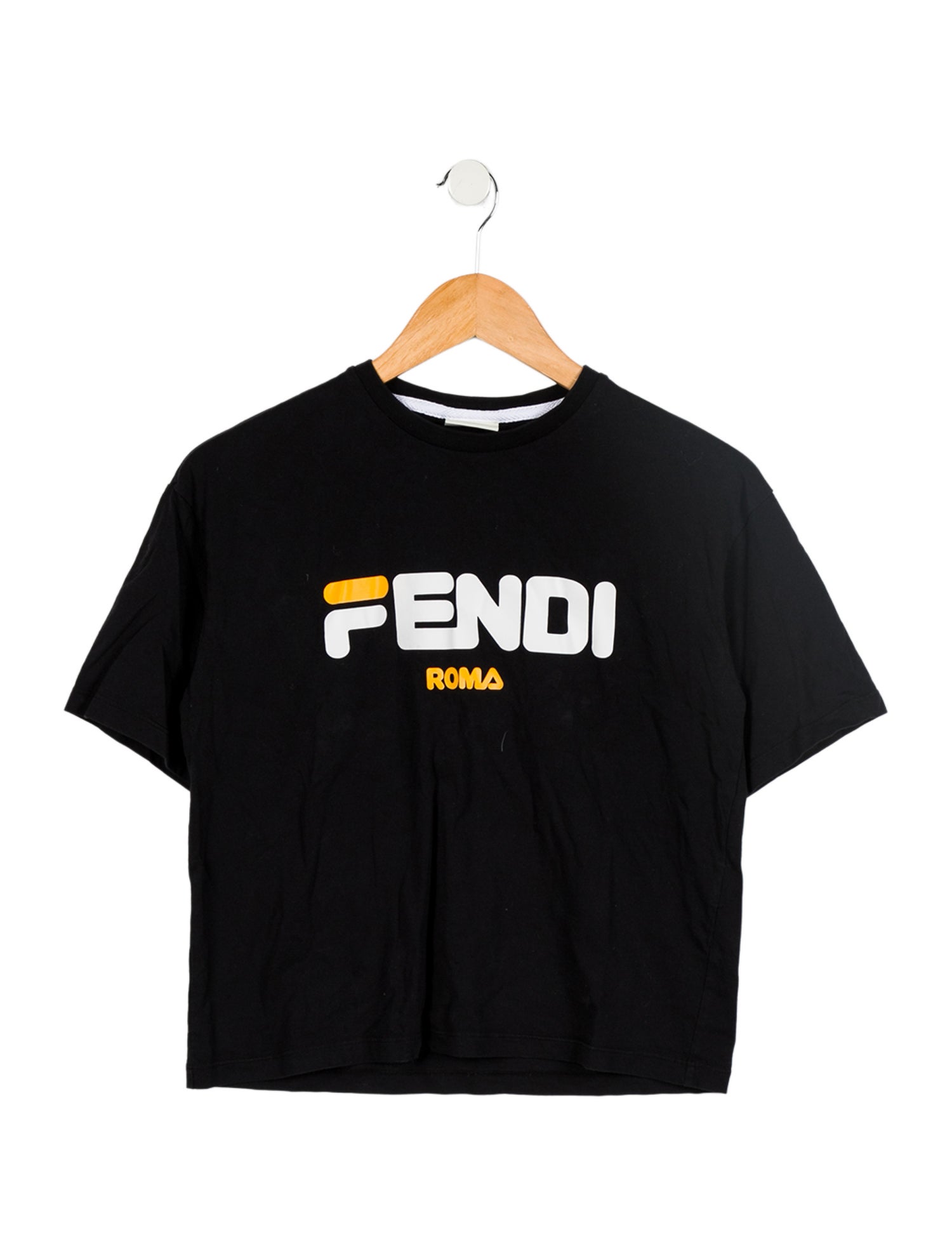 Fendi Kids Boys' Black Graphic T-Shirt