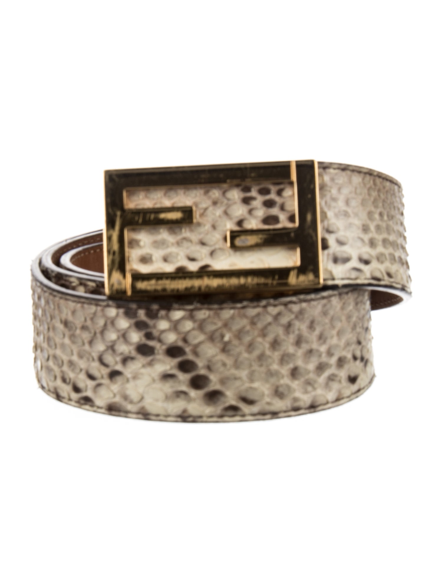 Fendi Snakeskin Waist Belt