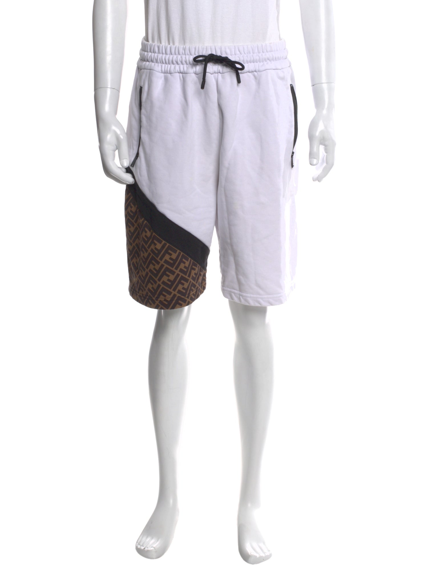 Fendi Zucca FF Logo Jogger Shorts