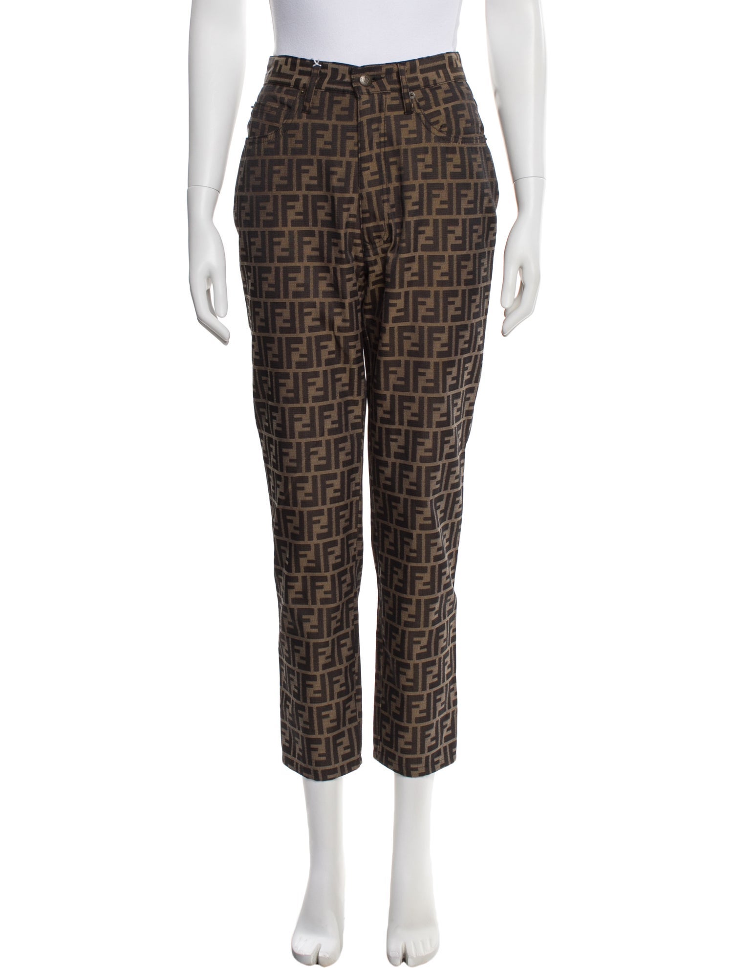 Fendi Printed Straight Leg Pants