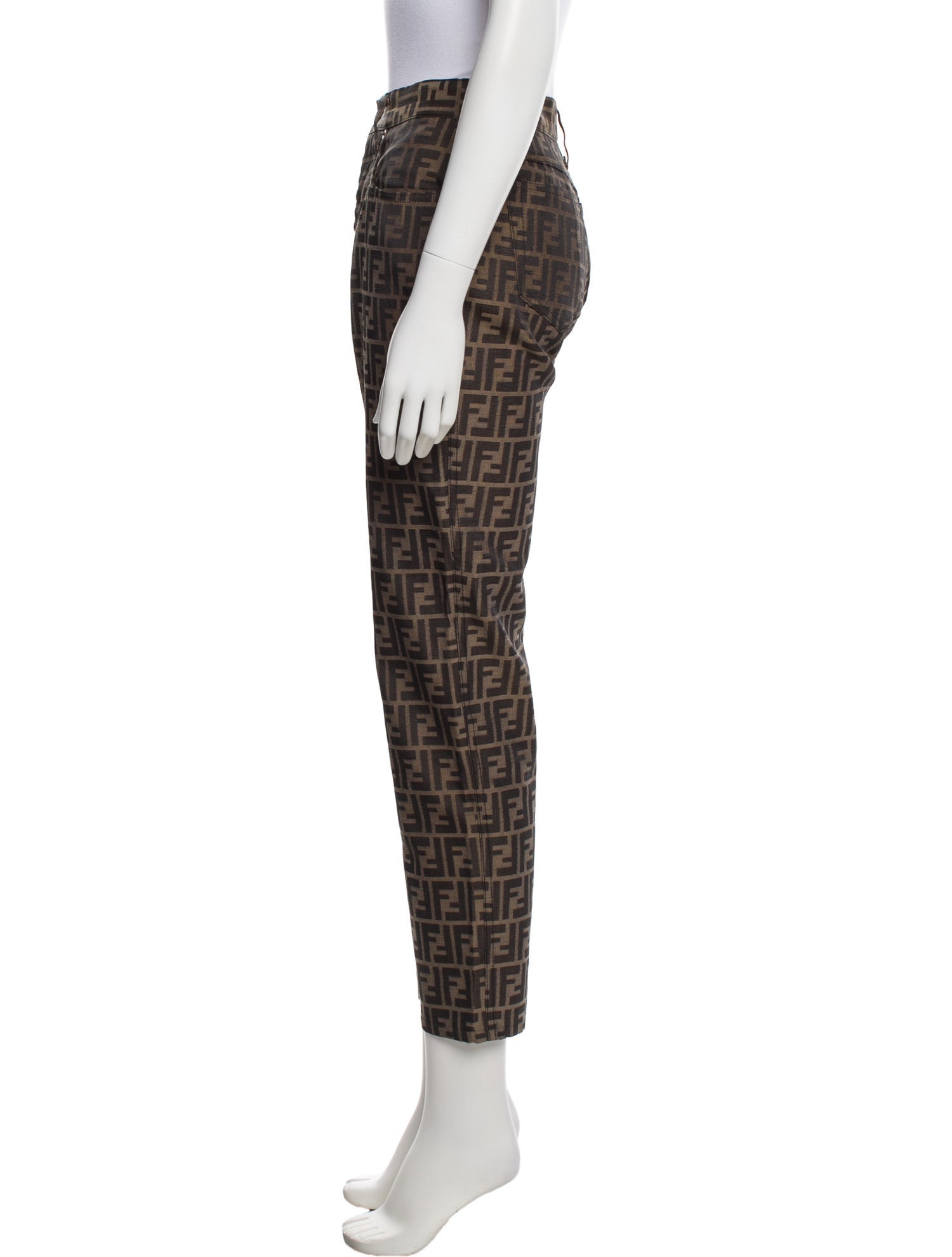 Fendi Printed Straight Leg Pants