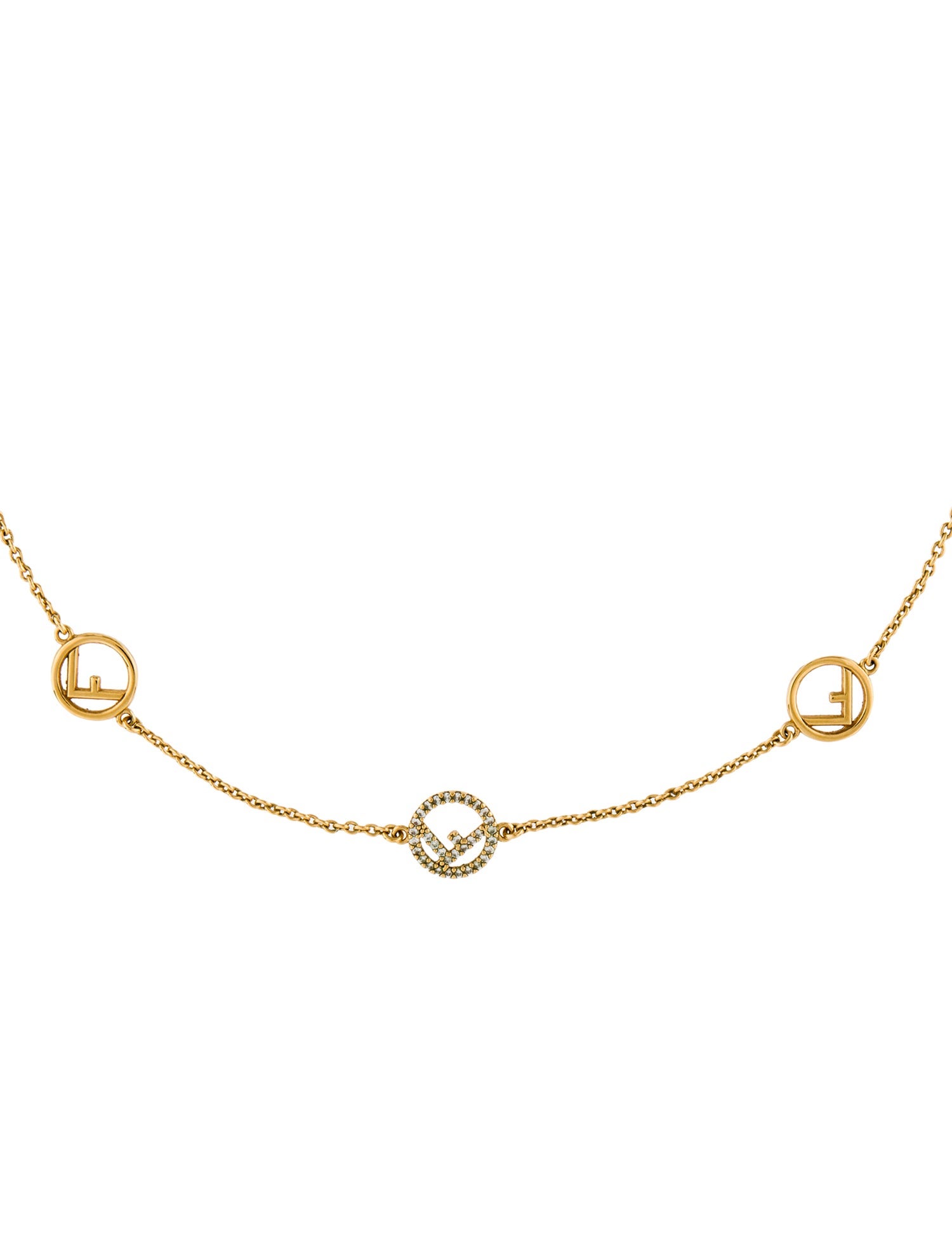 Fendi F Is Fendi Station Necklace