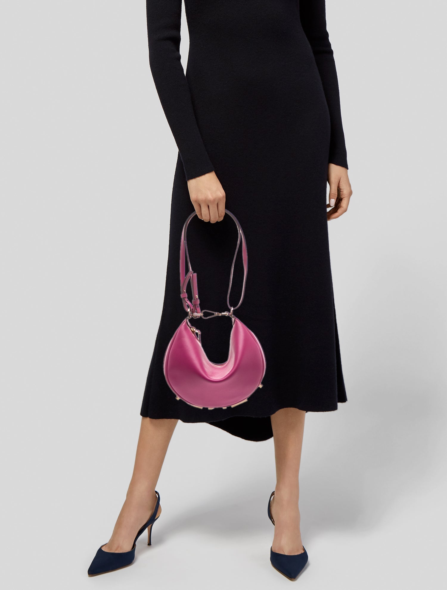 Fendi Calfskin Fendigraphy Hobo Bag Small 2023