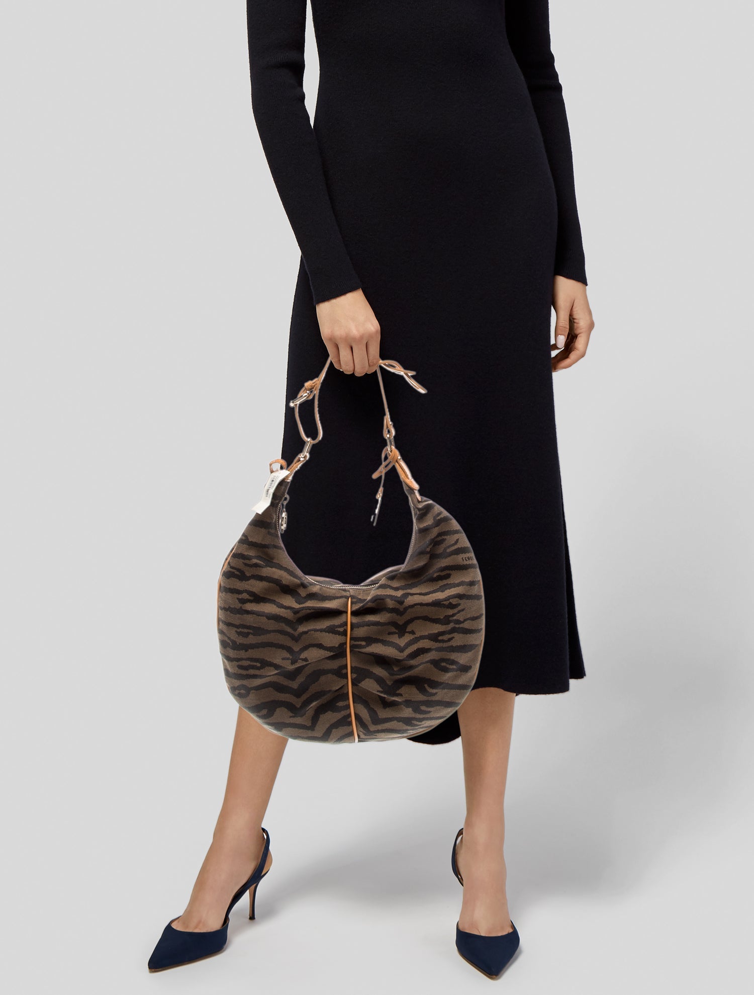 Fendi Canvas Shoulder Bag w/ Tags