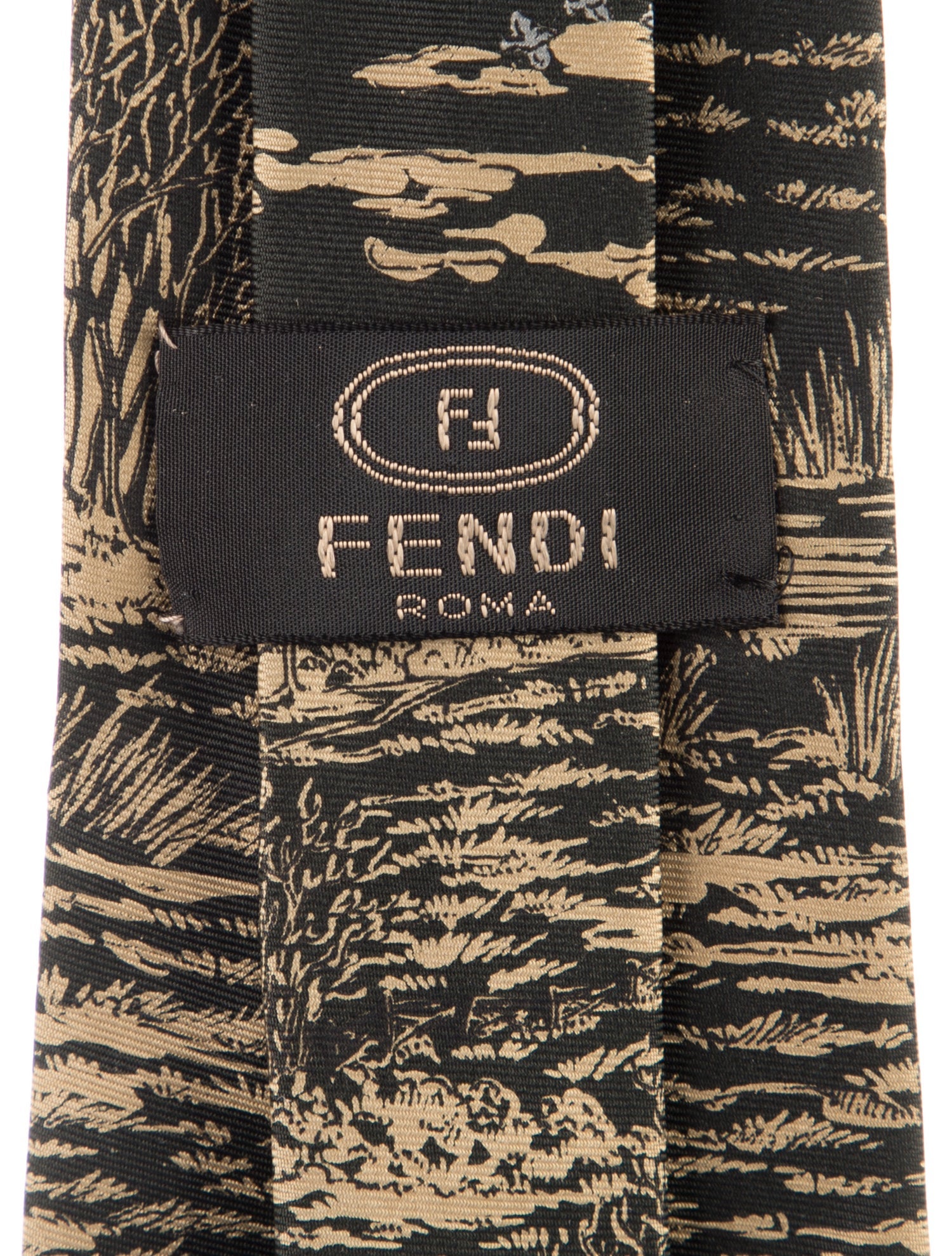 Fendi pattern tie