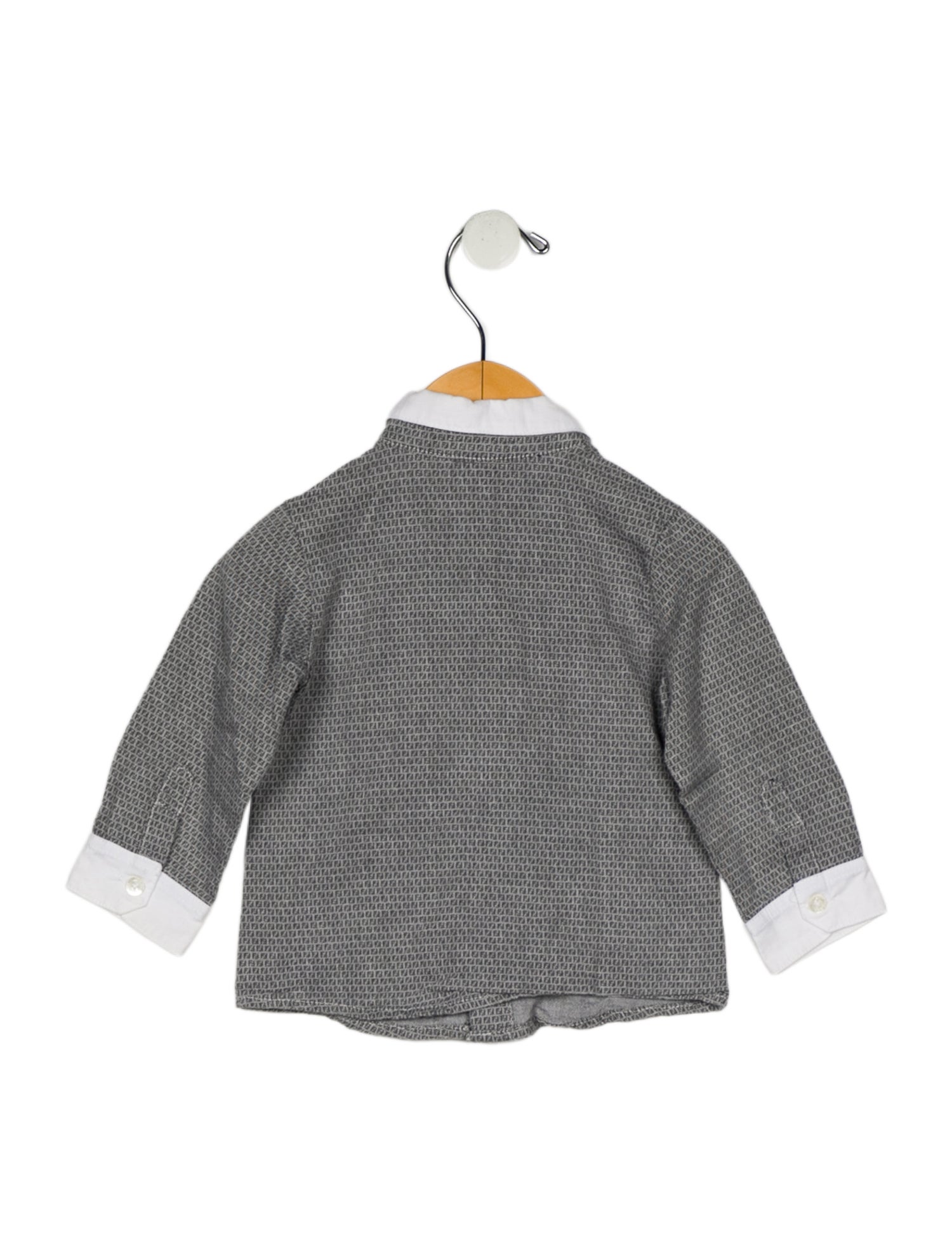 Fendi Boys FF Zucchino Button Up Shirt